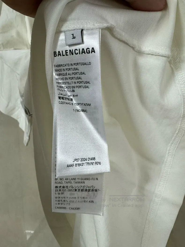 Balenciaga Balenciaga Letter Pattern Printed Casual Short Sleeve Size US S / EU 44-46 / 1 - 4 Thumbnail