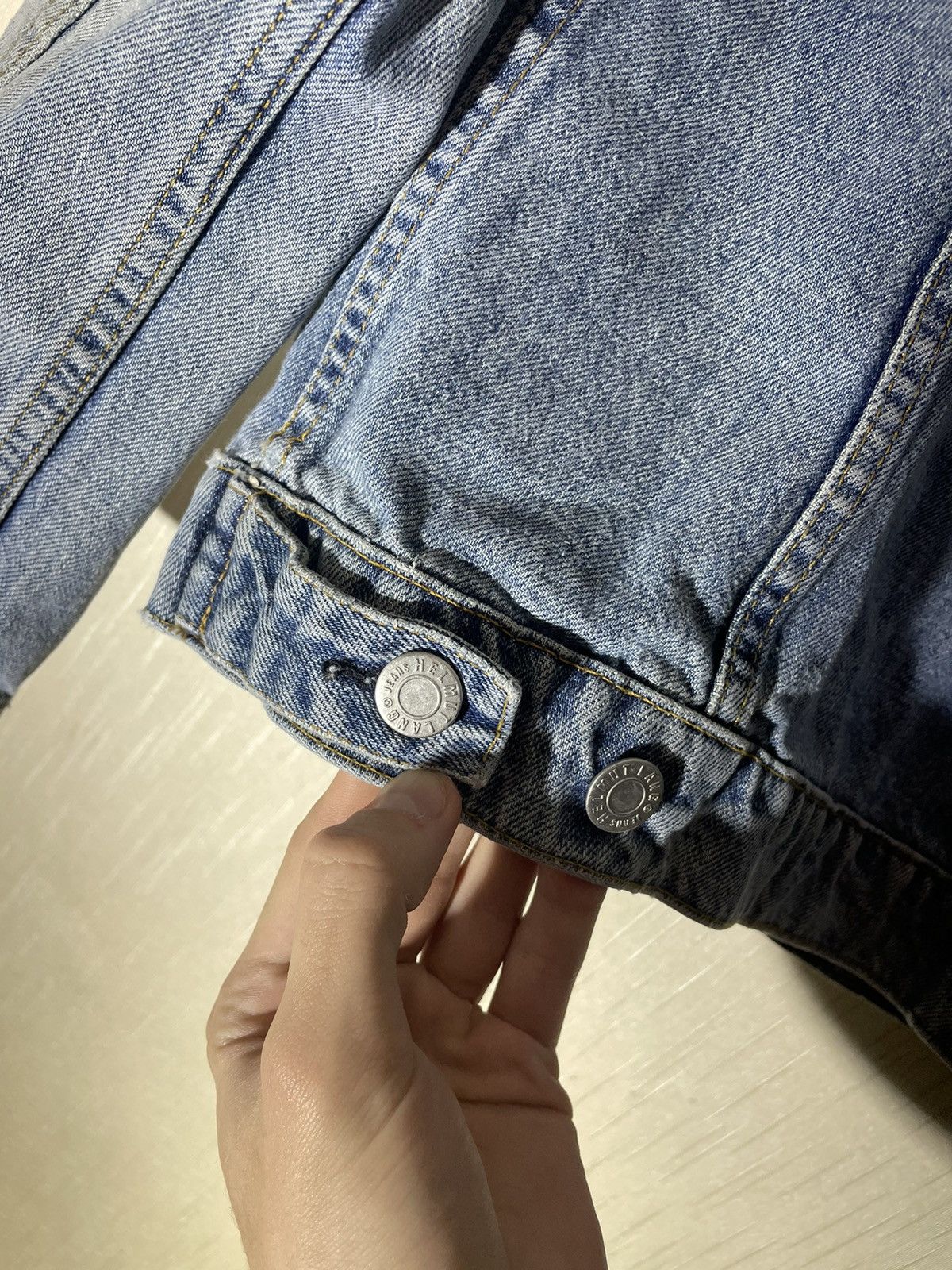 Helmut Lang × Japanese Brand Helmut Lang Japanese vintage archive denim jacket Size S / US 4 / IT 40 - 21 Thumbnail