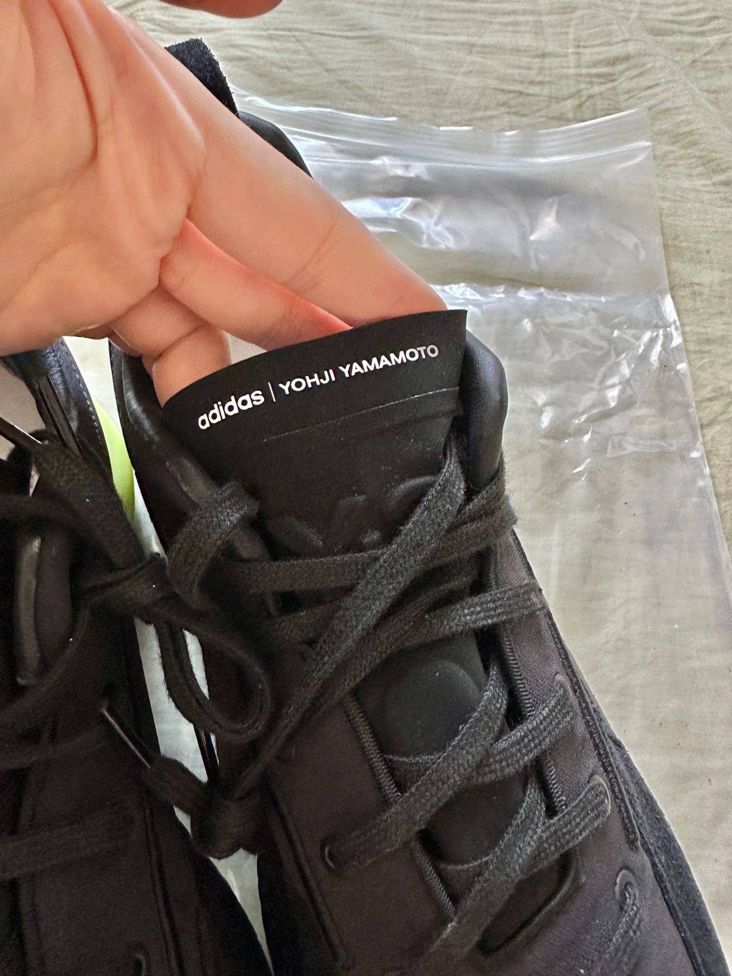 Y-3 Y-3 Orisan Low Unisex Running Shoes Black Neon Green Size US 10 / EU 43 - 7 Thumbnail