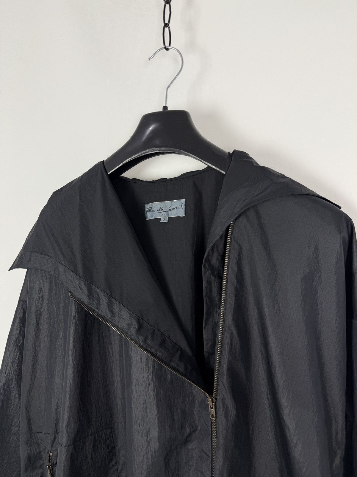 Other Manuelle Guibal Paris Assymetric Zip Hooded Rain Coat Size M / US 6-8 / IT 42-44 - 7 Thumbnail