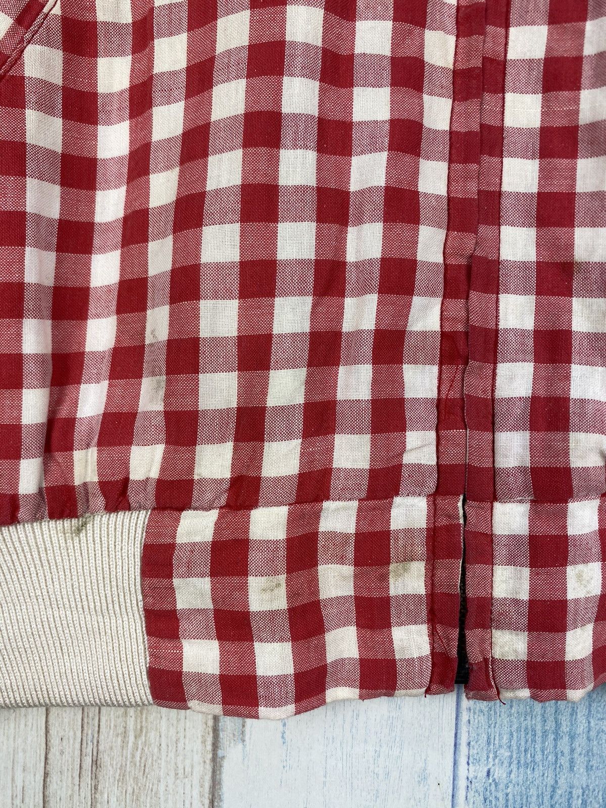 Vintage Vintage 1993 James Dean Gingham Bomber Jacket Size US M / EU 48-50 / 2 - 7 Thumbnail