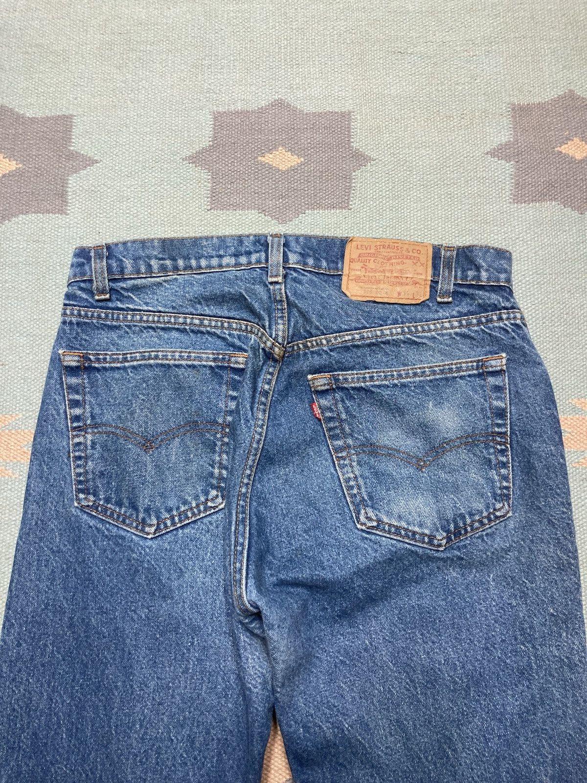 Levi's × Vintage Vtg 80s Levi’s 505 0216 jeans USA dark faded straight 33x31 Size US 33 - 3 Thumbnail
