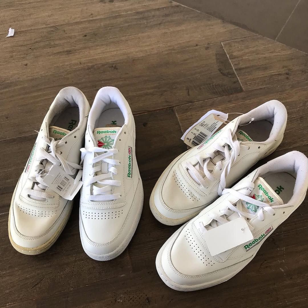 Hysteric Glamour × Reebok Reebok C85 TV Reebok Club C 85 TV Intense Vintage 80s Size US 7.5 / EU 40-41 - 9 Thumbnail
