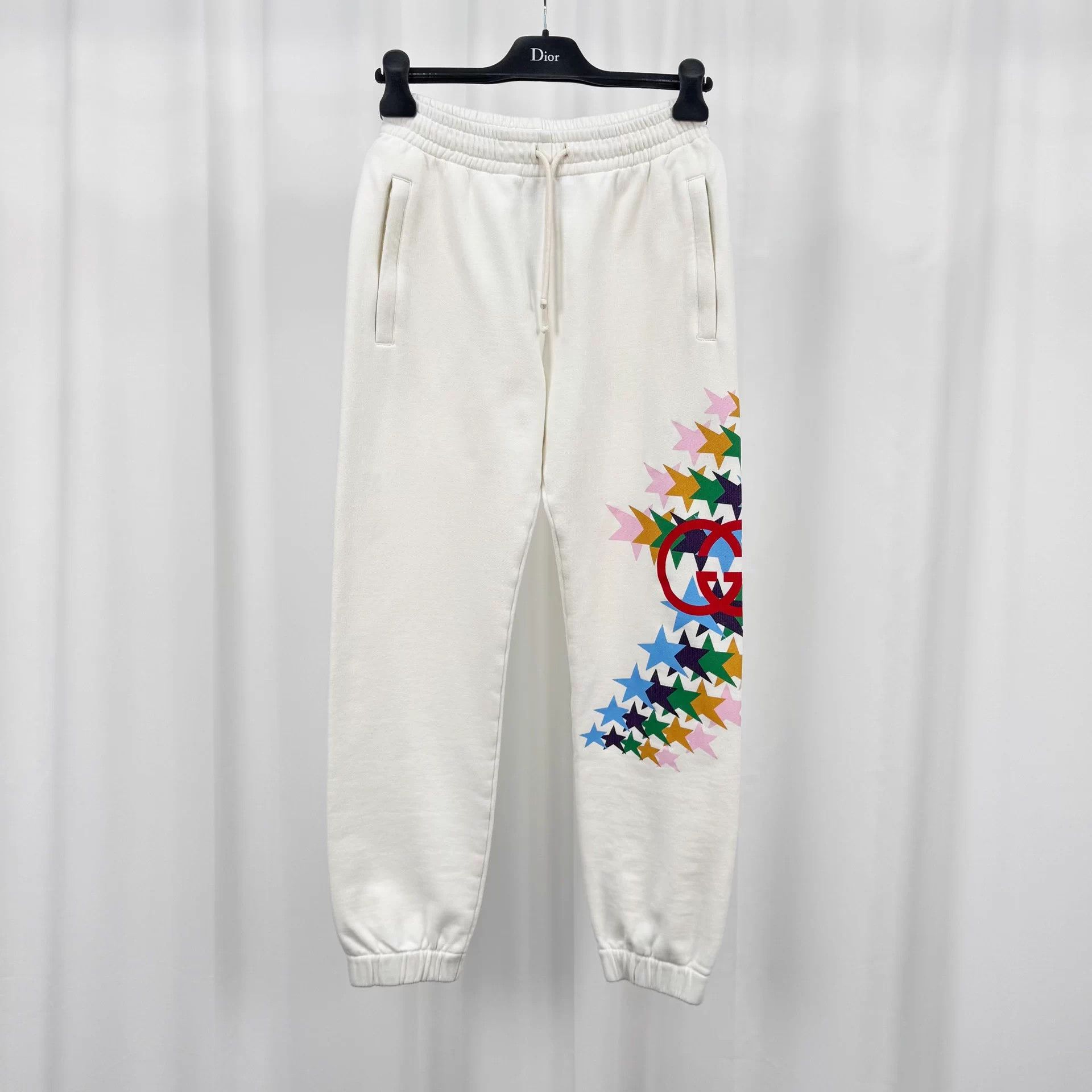 Gucci Gucci Double G Star Print Casual Pants XS 98 New Size 24" / US 00 / IT 34 - 1 Thumbnail