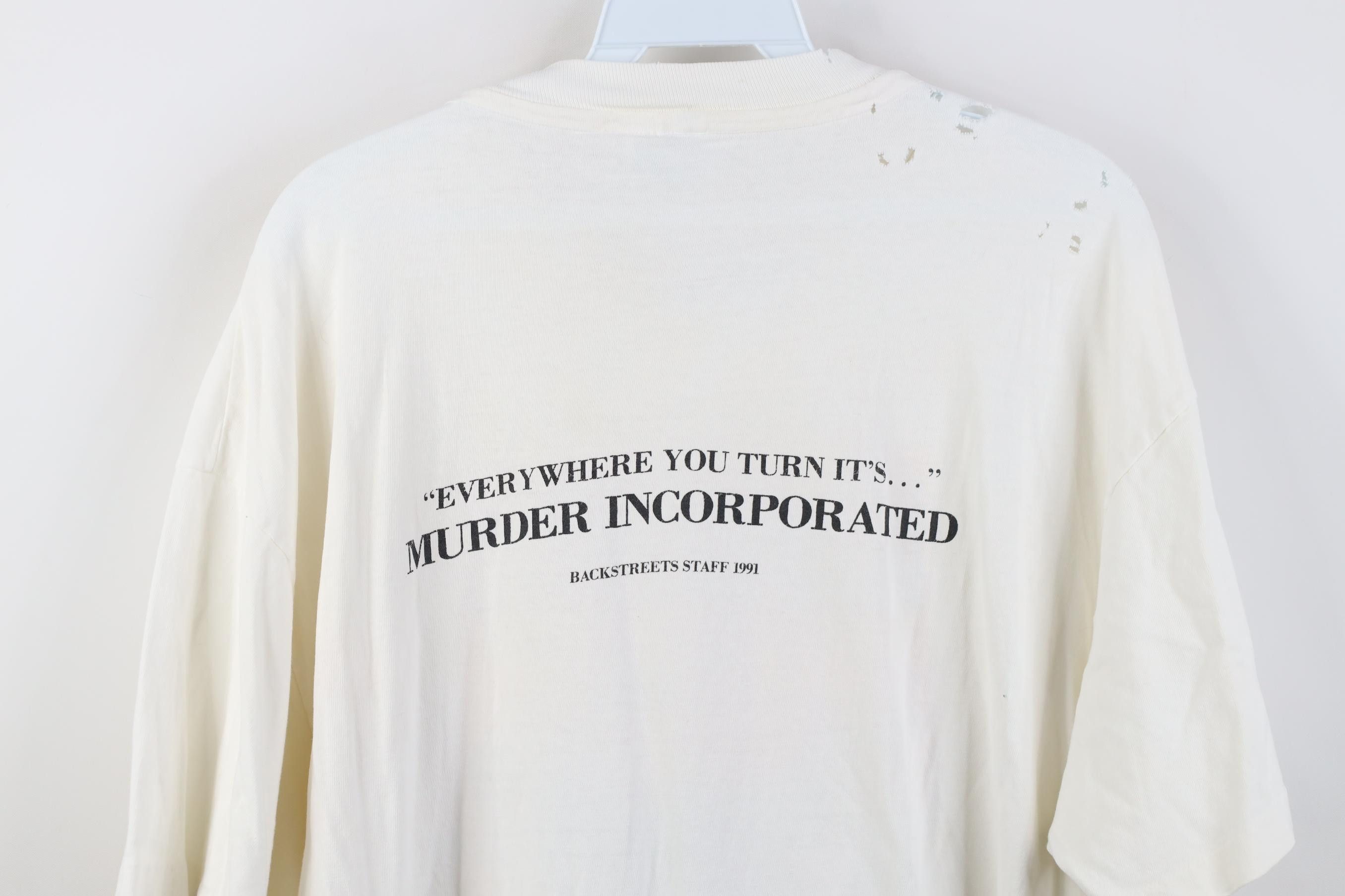Vintage Vintage 90s Murder Incorporated Comic 1948 T-Shirt White USA Size US XL / EU 56 / 4 - 15 Thumbnail