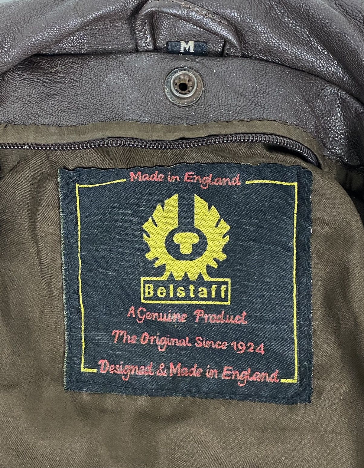 Belstaff × Vintage Vintage Belstaff Leather Bomber Jacket Size US M / EU 48-50 / 2 - 11 Thumbnail