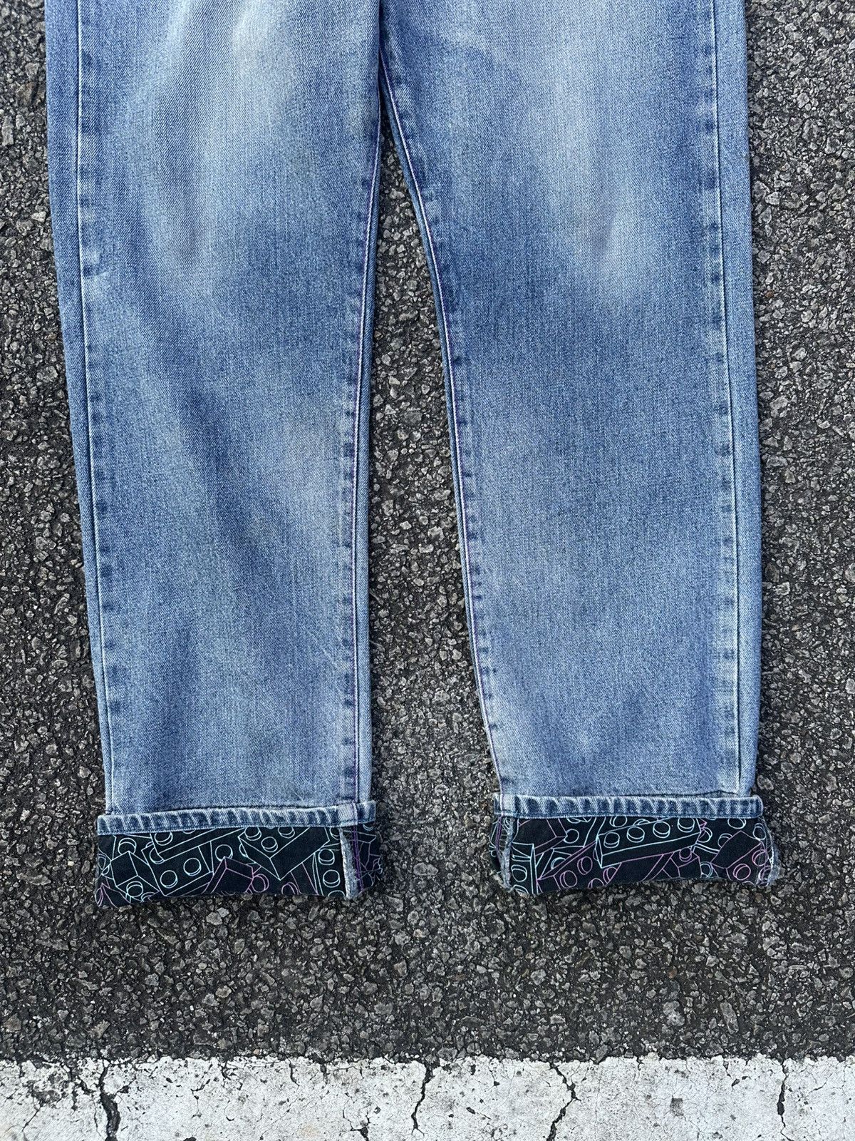 Vintage Crazy Vintage Y2K Baggy Light Wash Distressed Jeans Size US 33 - 6 Thumbnail