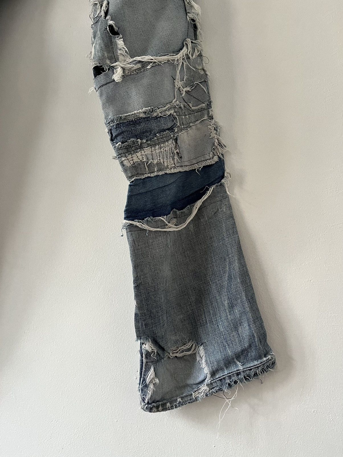 Vintage Archive Miss Sixty Distressed Flare Denim Jeans Size US 30 / EU 46 - 10 Thumbnail