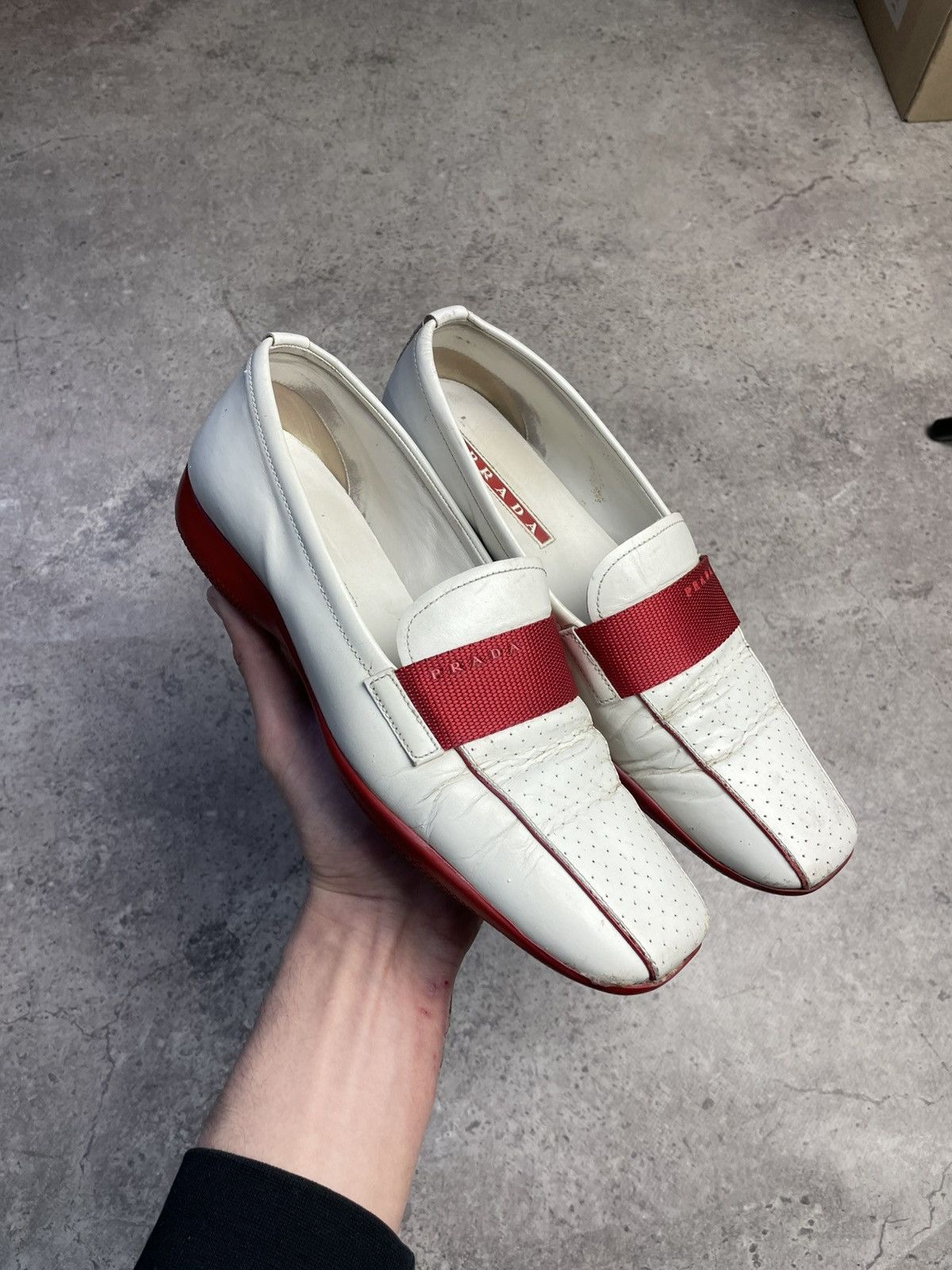 Prada Vintage Leather Prada Loafers Size US 8.5 / IT 38.5 - 1 Thumbnail
