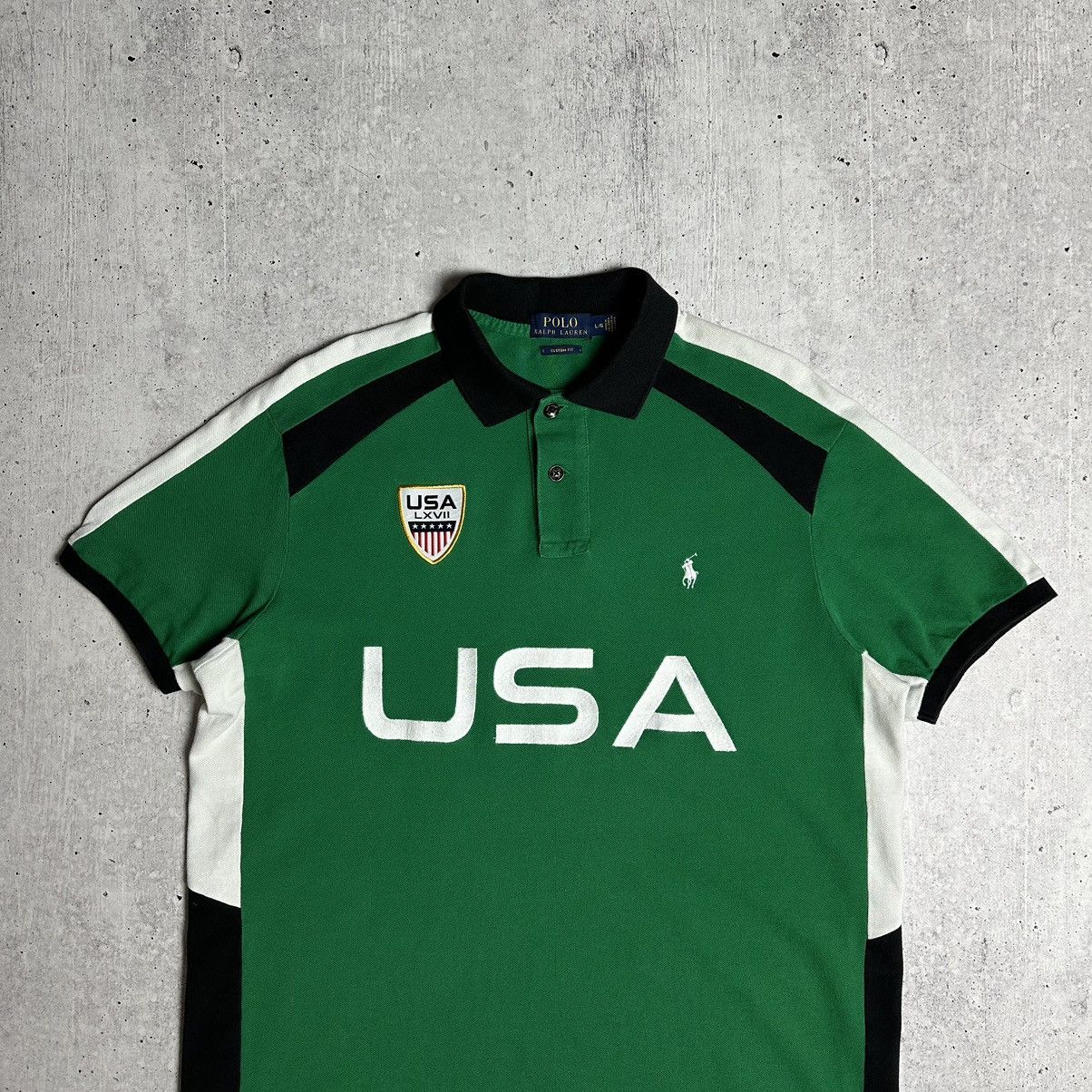 Polo Ralph Lauren × Vintage Vintage Polo Ralph Lauren USA Polo Chief Keef Style Rare Size US L / EU 52-54 / 3 - 2 Thumbnail