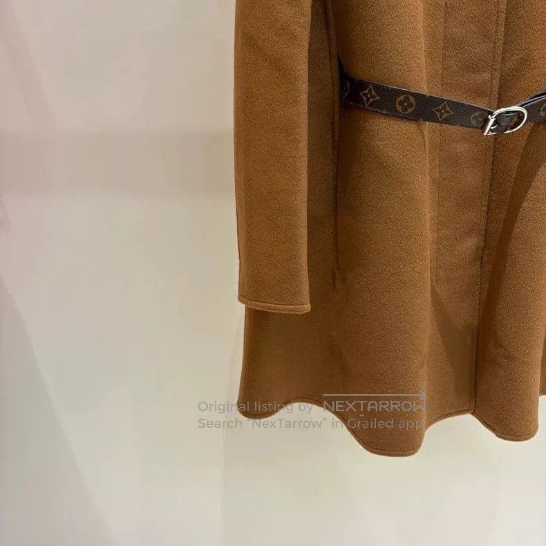 Louis Vuitton Louis Vuitton Brown Monogram Belted Cloak Coat. Size US S / EU 44-46 / 1 - 5 Thumbnail