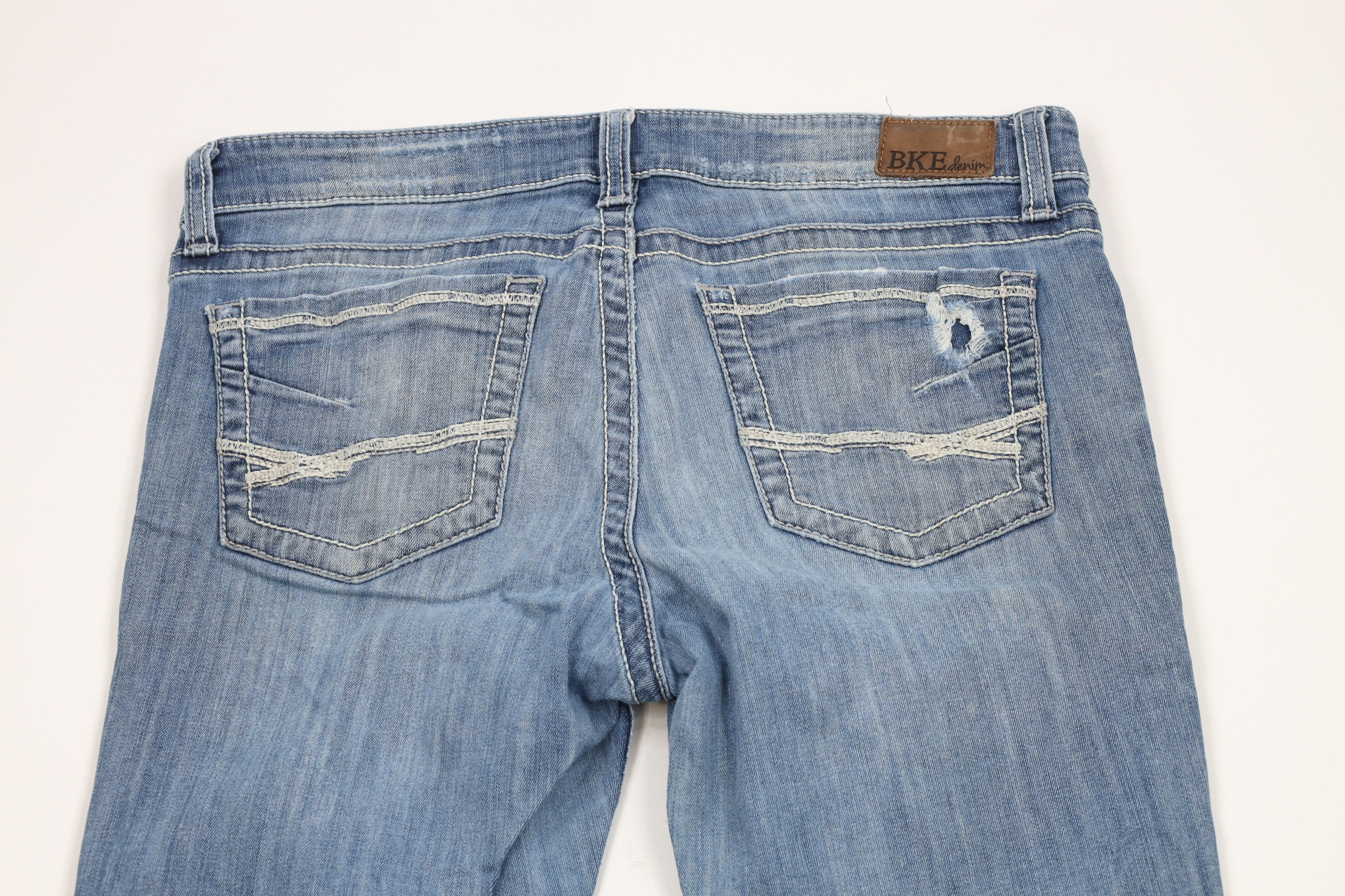 Vintage Buckle BKE Sabrina Stretch Flared Bootcut Denim Jeans Blue Size 31" - 12 Thumbnail