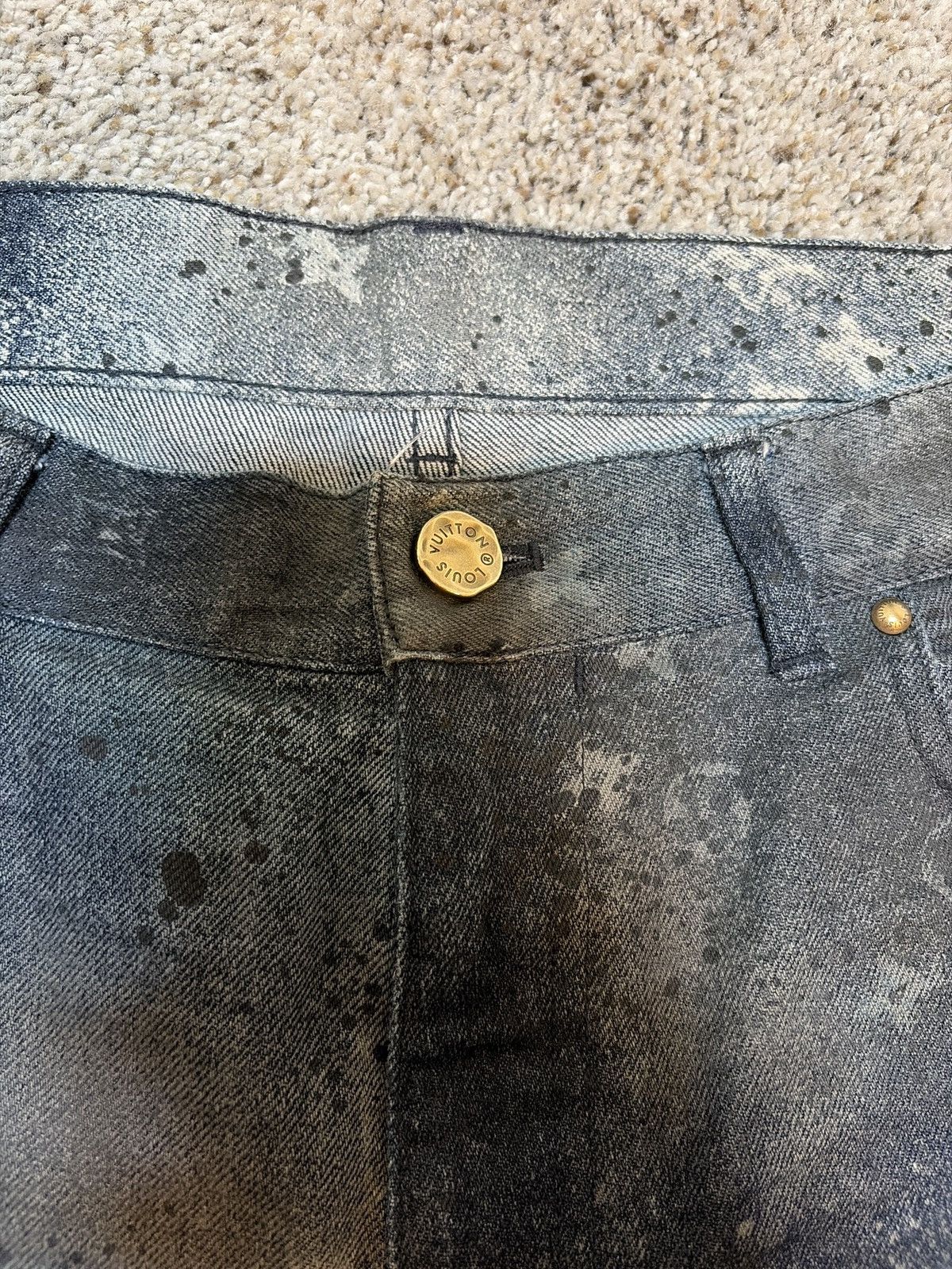Louis Vuitton Louis Vuitton Galaxy Spray Monogram Slim Fit Jeans Virgil Size US 38 / EU 54 - 10 Thumbnail