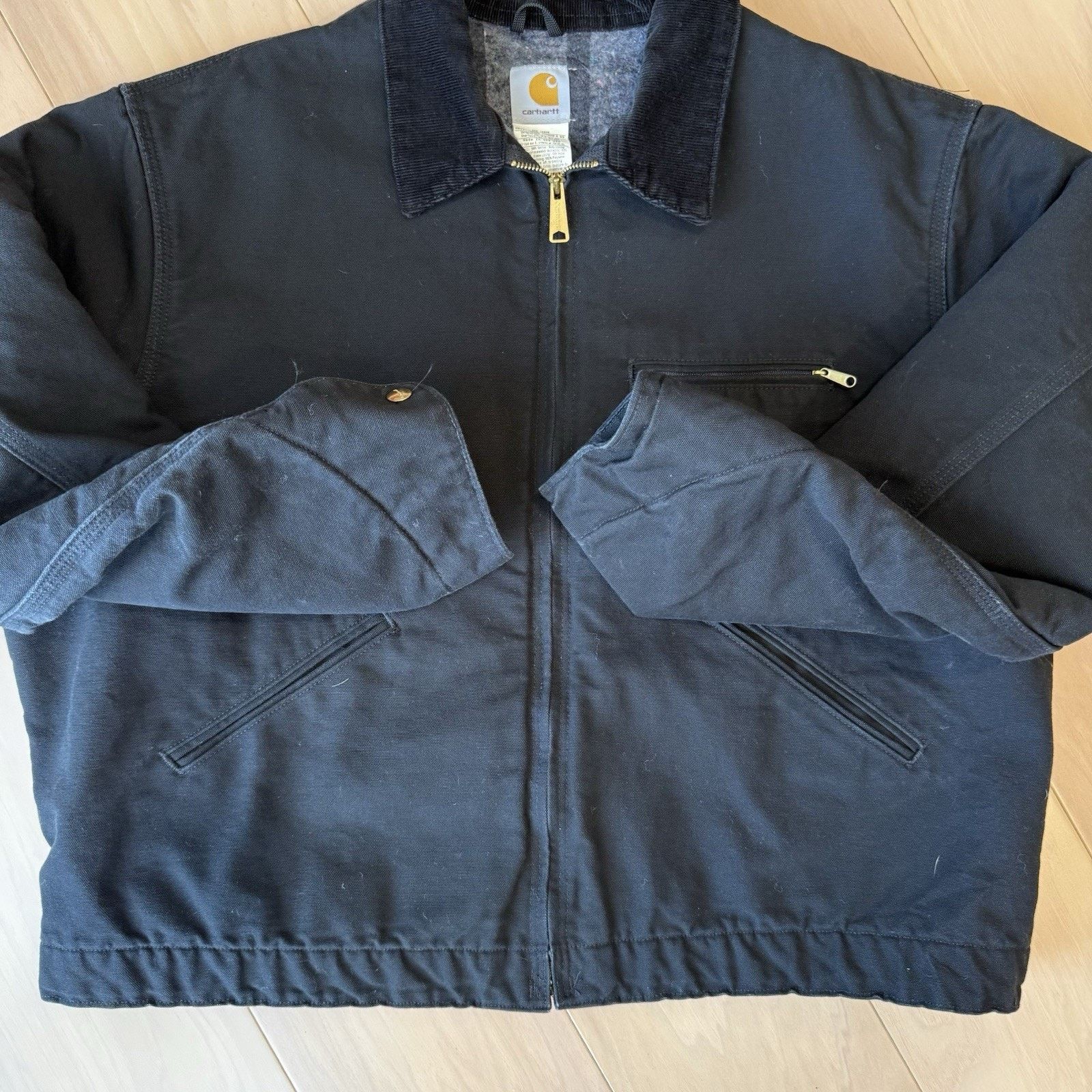 Carhartt Carhartt Detroit Jacket 2XL Black Heavy Workwear Full Zip Size US XXL / EU 58 / 5 - 6 Thumbnail