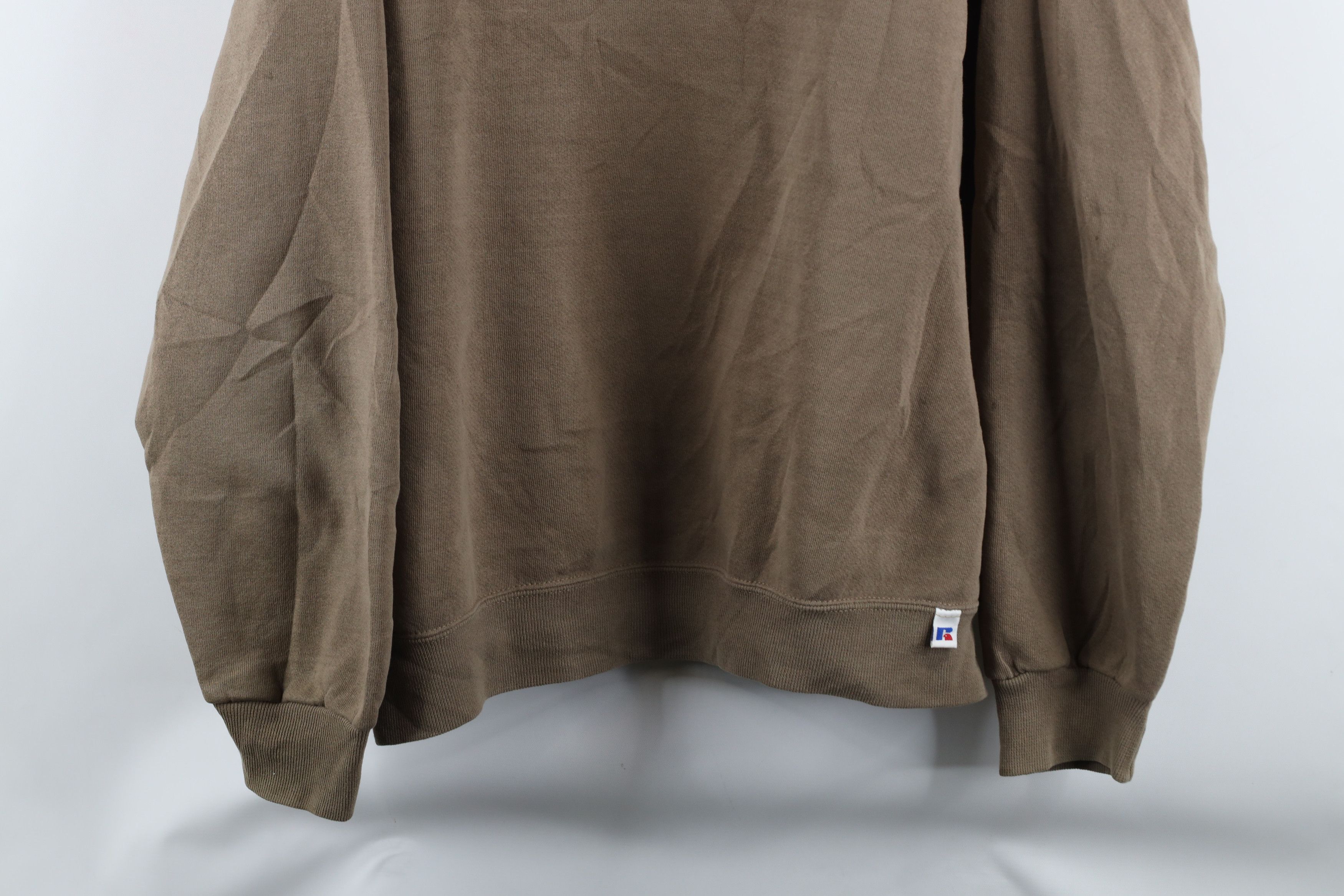 Russell Athletic × Vintage Vintage 90s Russell Athletic Blank Crewneck Sweatshirt Brown Size US XL / EU 56 / 4 - 3 Thumbnail