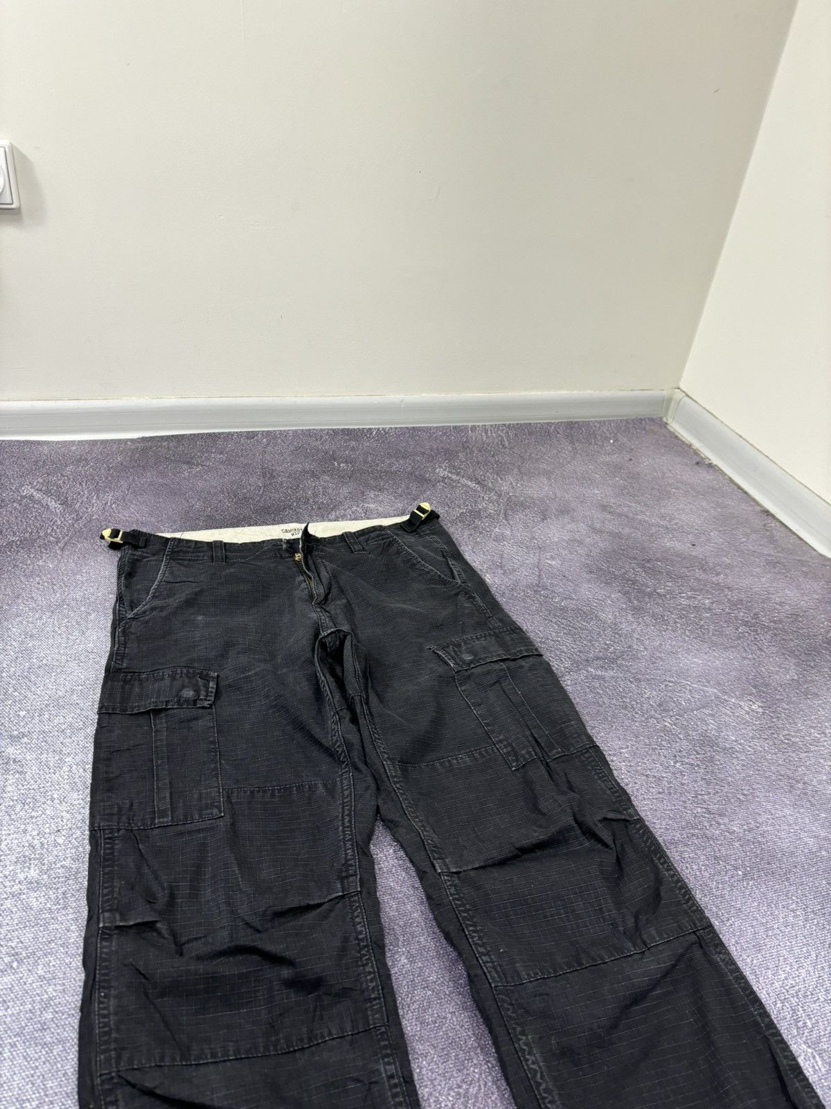 Carhartt Vintage Carhartt WIP Black USA Hype Cargo Aviation Pants Size US 29 - 13 Thumbnail