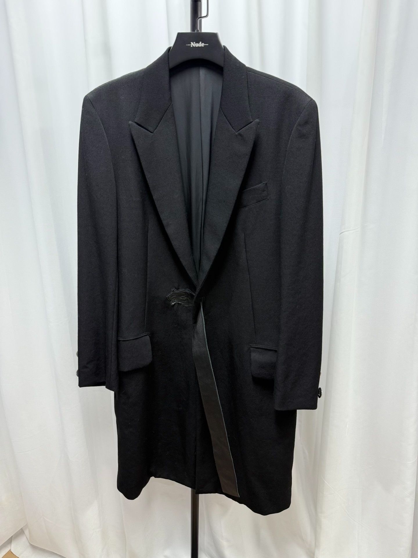 Yohji Yamamoto Yohji Yamamoto Black Wool Coat Size US XL / EU 56 / 4 - 1 Thumbnail
