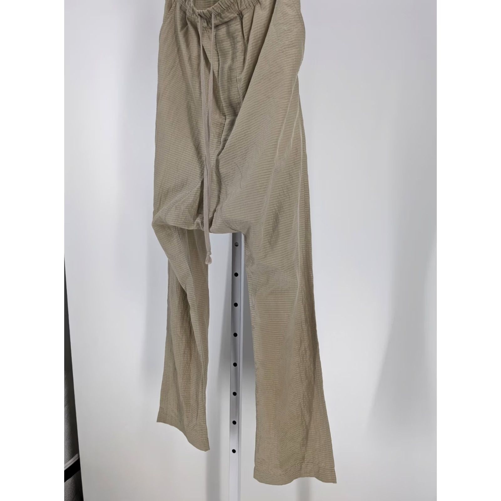 Rick Owens Rick Owens NASKA SS 12 Vanilla Silk Cotton Seersucker Jogger Pants Unisex Adults 46 30in Inseam Vanilla Seersucker Jogger Pants Mens Womens Size US 30 / EU 46 - 4 Thumbnail