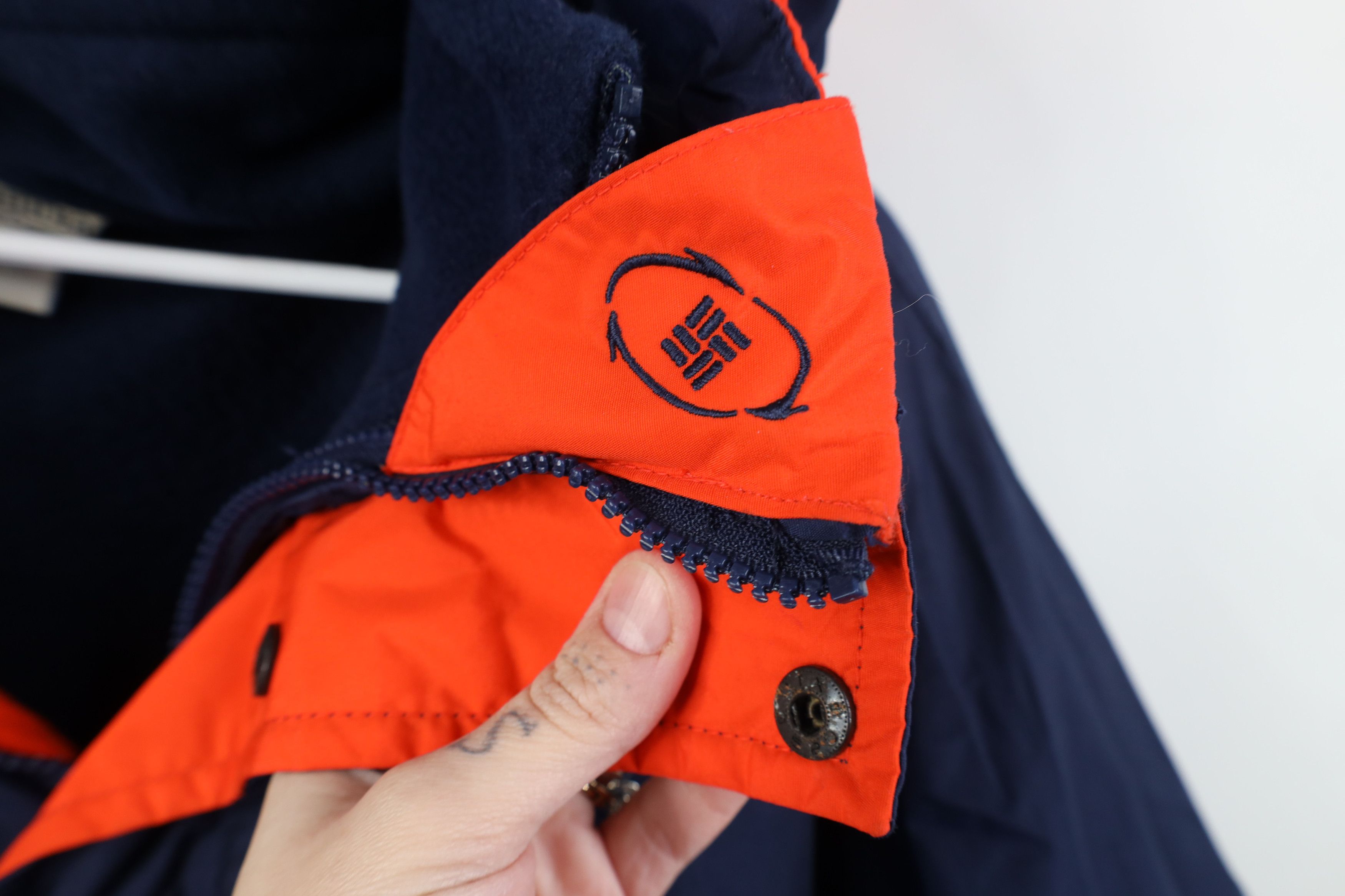 Columbia Vintage 90s Columbia Hooded 2 In 1 Parka Jacket Navy Blue Size US XXL / EU 58 / 5 - 6 Thumbnail