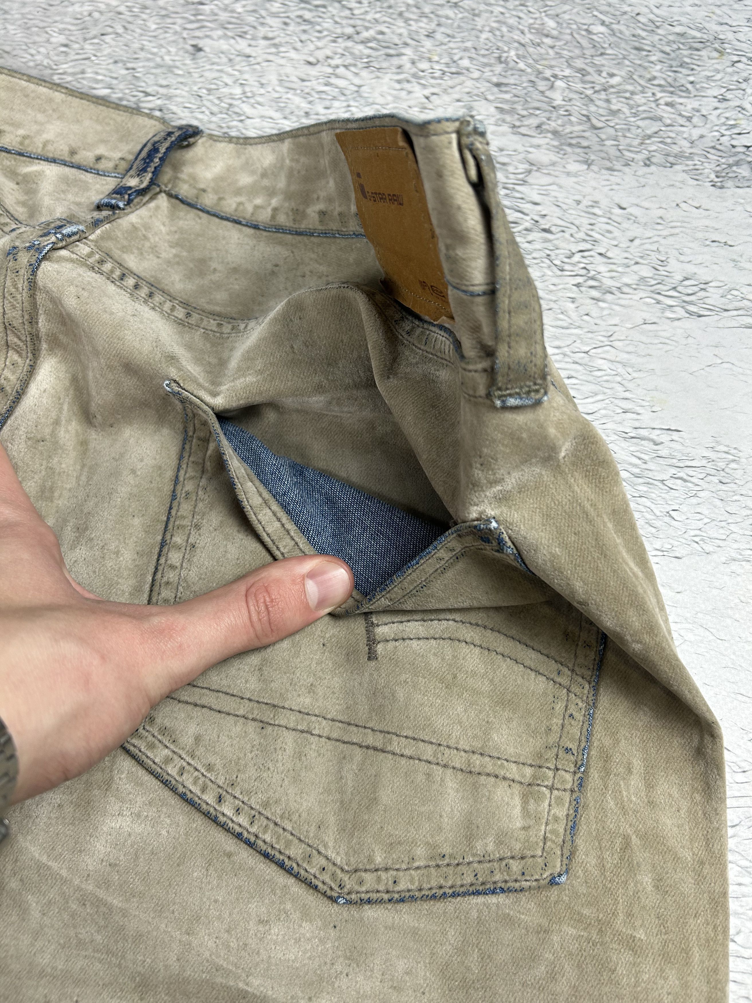 G-Star G Star Raw denim vintage jeans Suede baggy y2k Size US 34 / EU 50 - 8 Thumbnail