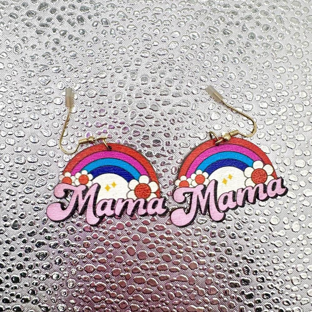 Designer Mama rainbow earrings Size ONE SIZE - 1 Thumbnail