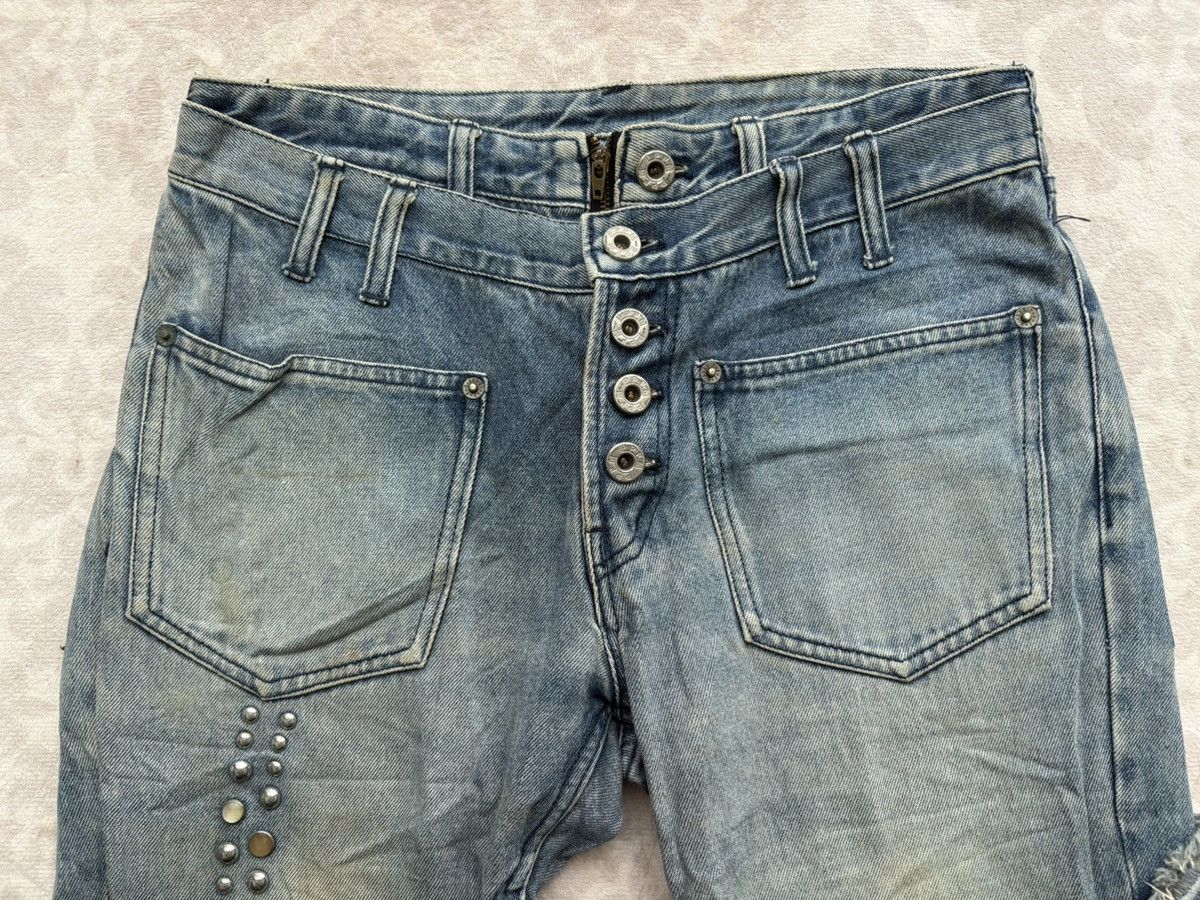 PPFM PPFM Archival Double Waist Studded Flare/Distressed Denim Size US 30 / EU 46 - 10 Thumbnail