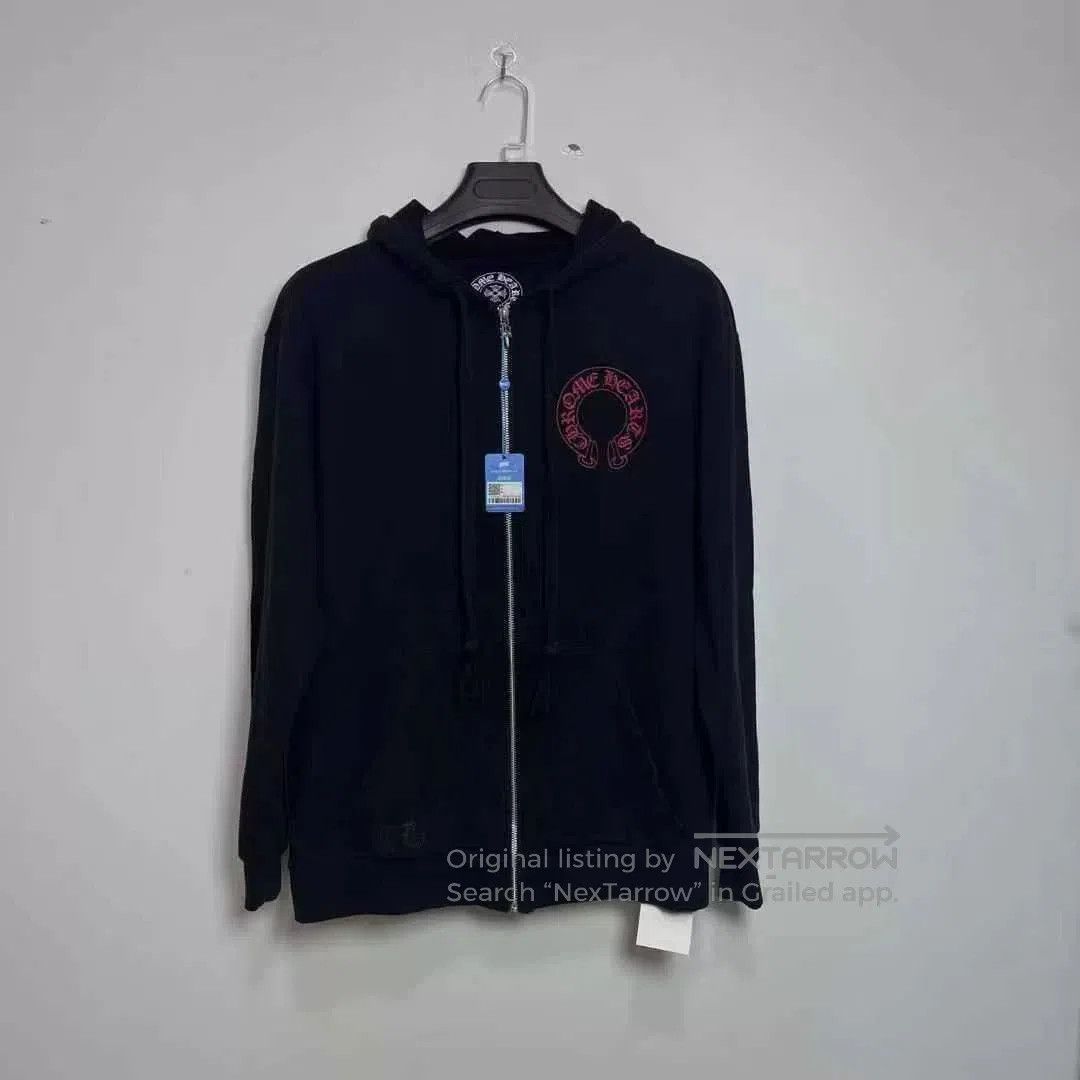 Chrome Hearts chrome hearts red logo zip hoodie jacket. Size US XXL / EU 58 / 5 - 1 Thumbnail