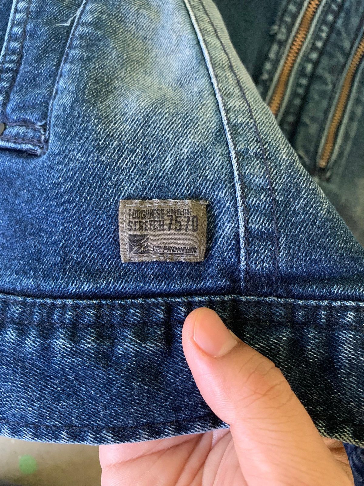 Japanese Brand I’Z Frontier 7570 Distressed Denim Rider Jacket Size US M / EU 48-50 / 2 - 5 Thumbnail