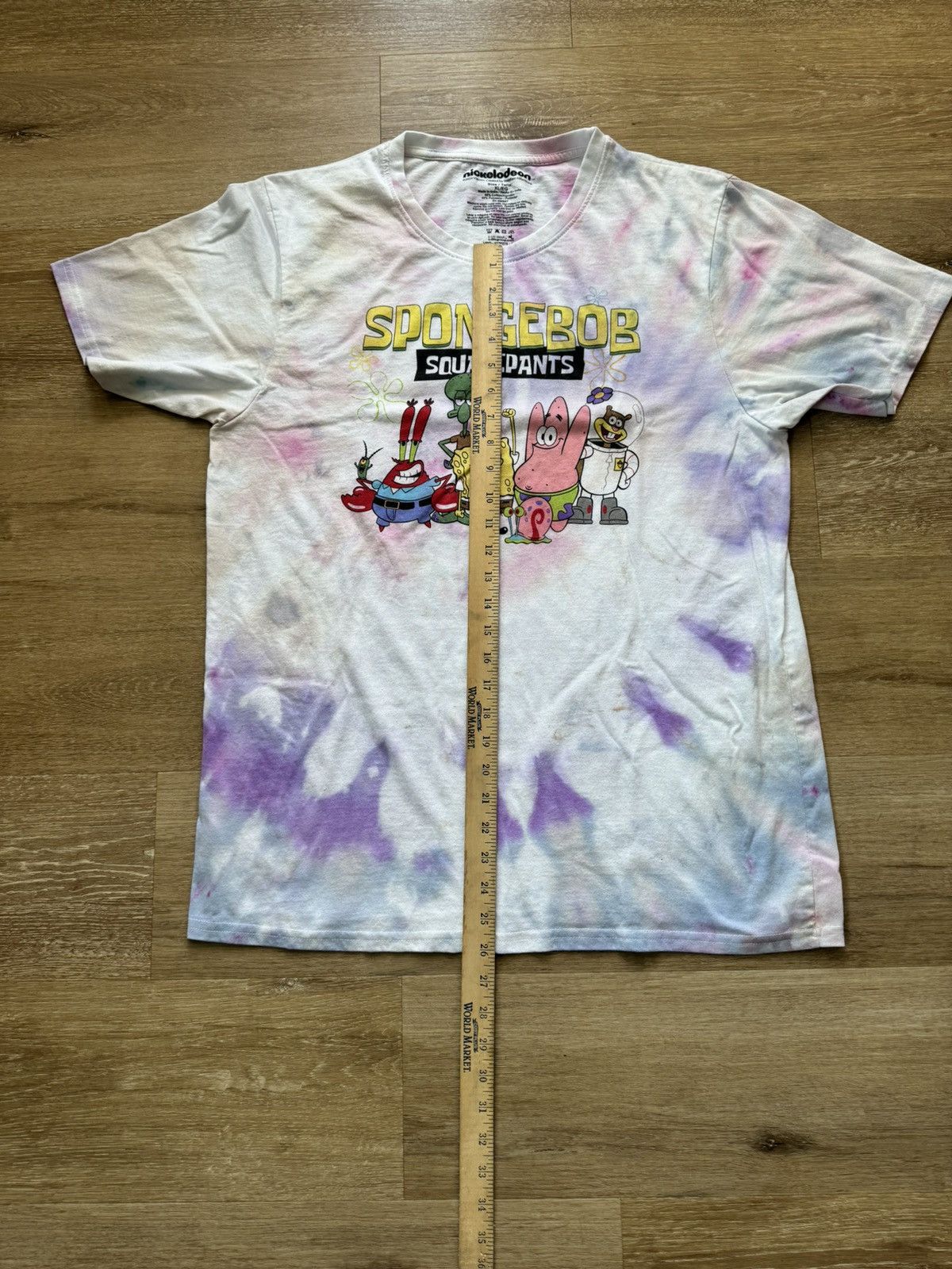 Nickelodeon Ice Dye Trippy Summer SpongeBob and Friends Tie Dye Tee Size US XL / EU 56 / 4 - 17 Thumbnail