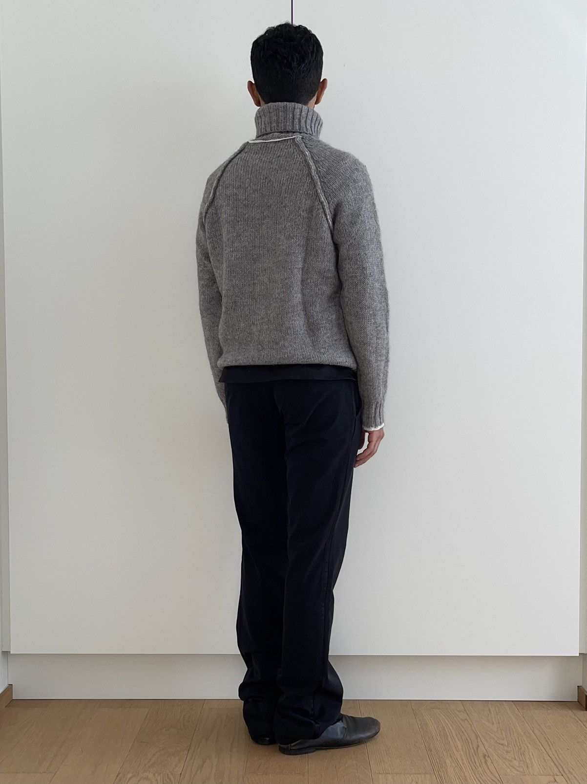 Neil Barrett Neil Barrett Fall 2003 Grey Alpaca Turtleneck Knitsweater Size US M / EU 48-50 / 2 - 17 Thumbnail