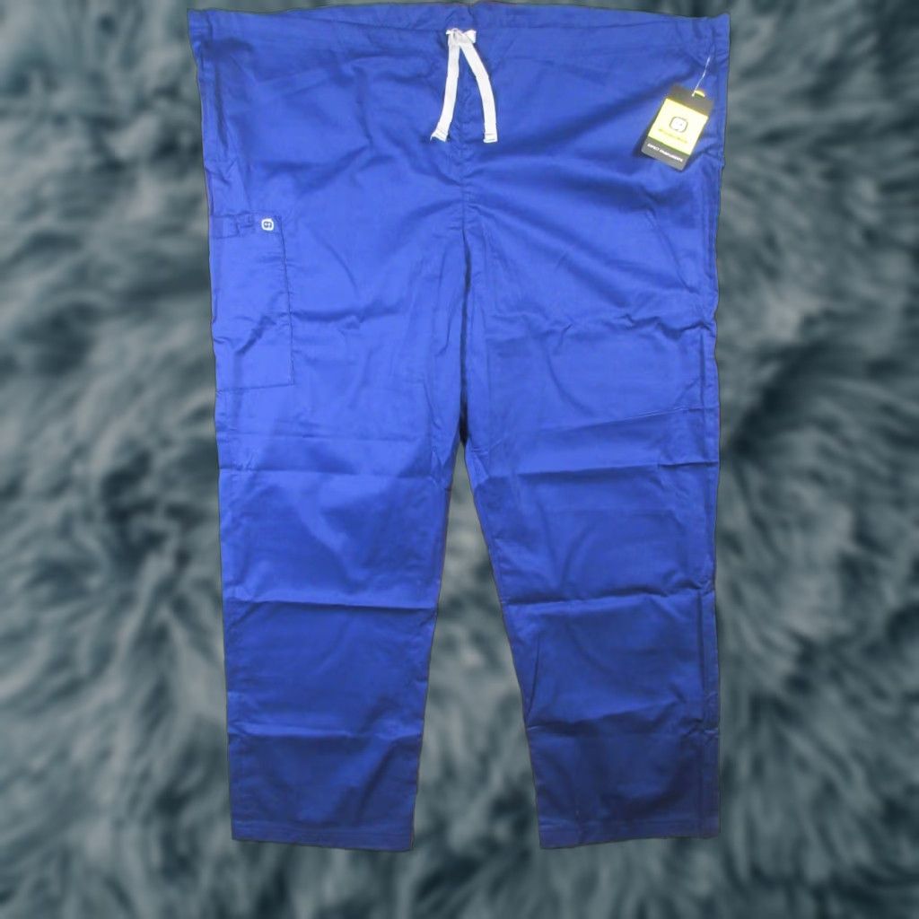 Vintage WonderWink Scrub Pants Unisex 2XL Navy Blue 32 Inseam Cotton Blend NEW NWT Classic Hard-wearing Medical Uniform Size US 39 - 1 Thumbnail