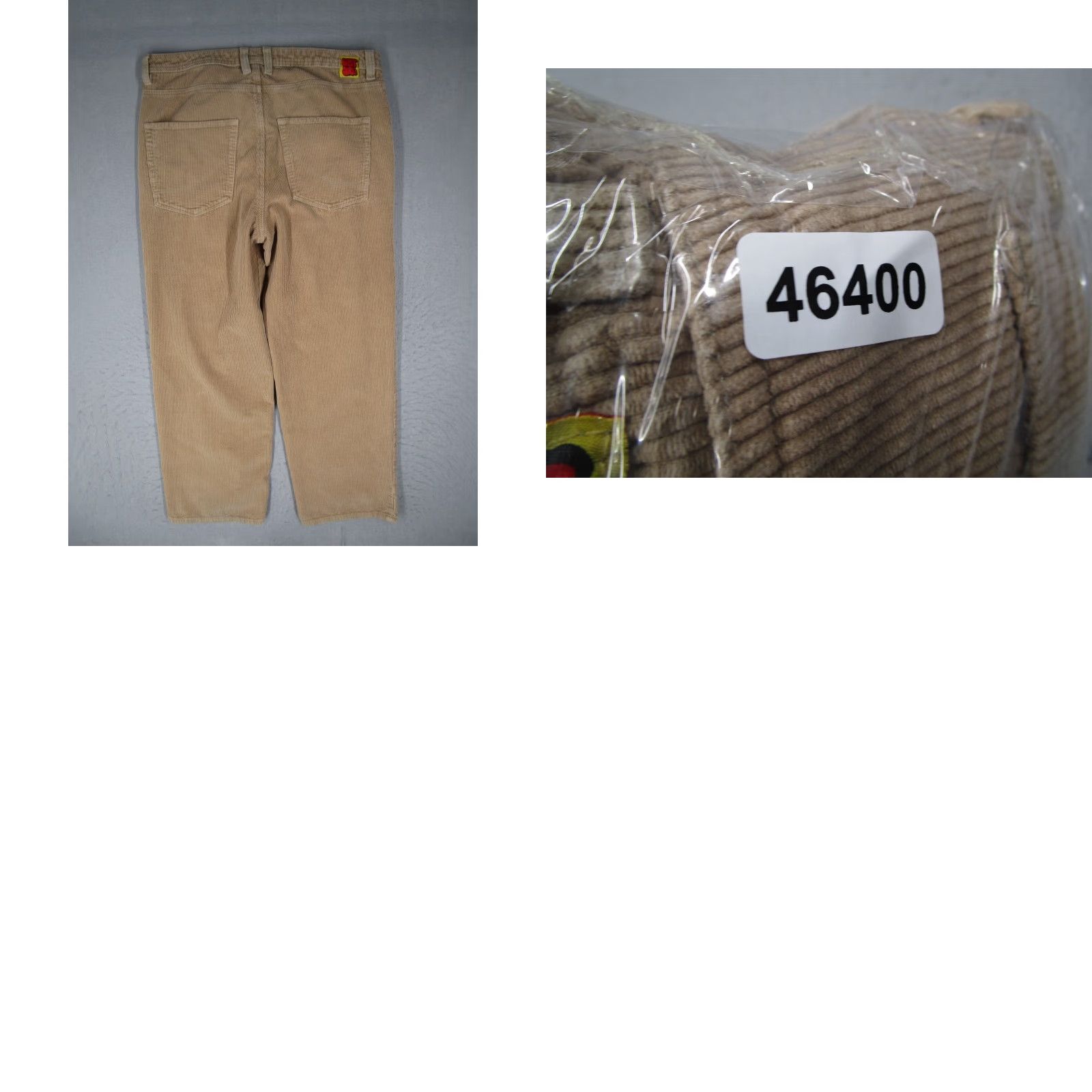 Empyre Empyre Men Beige Relaxed 5 Pocket Corduroy Chinos - 36W x 28L - 100% Cotton - Flat Front - Jeans Pants Size US 36 / EU 52 - 8 Thumbnail