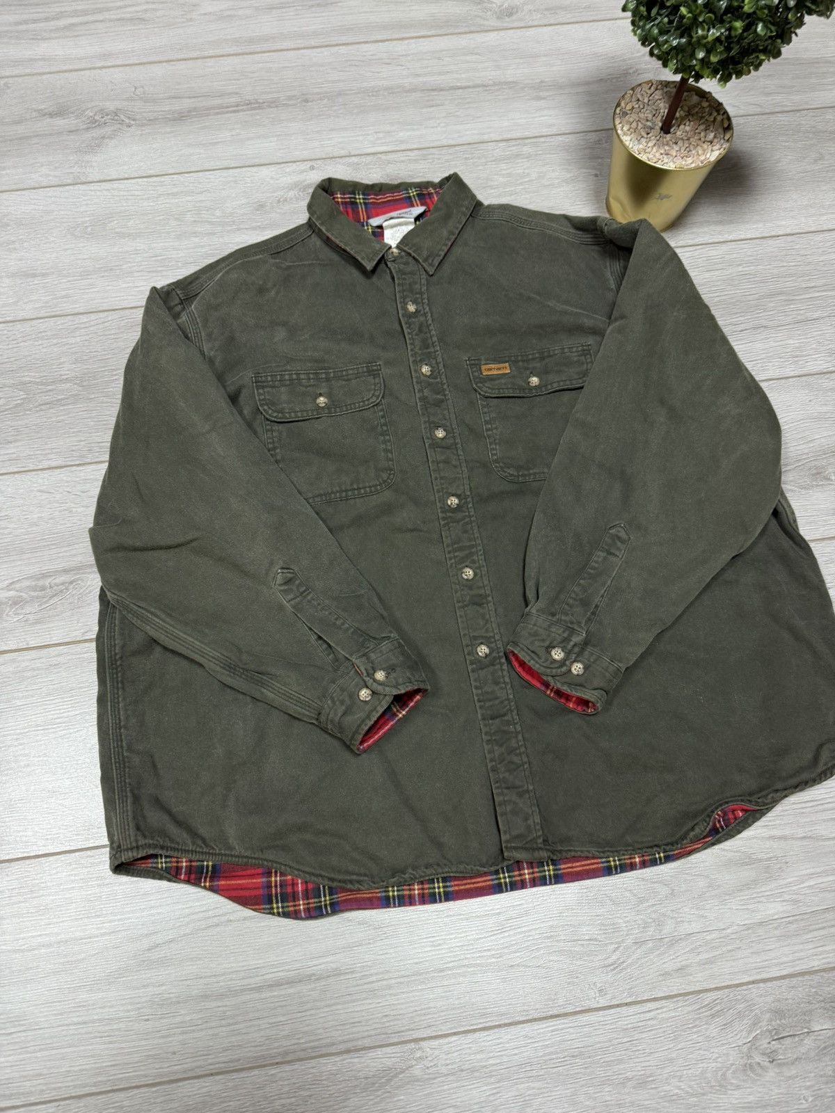 Carhartt Carhartt vintage work flannel buttons shirt insulated Size US XL / EU 56 / 4 - 5 Thumbnail