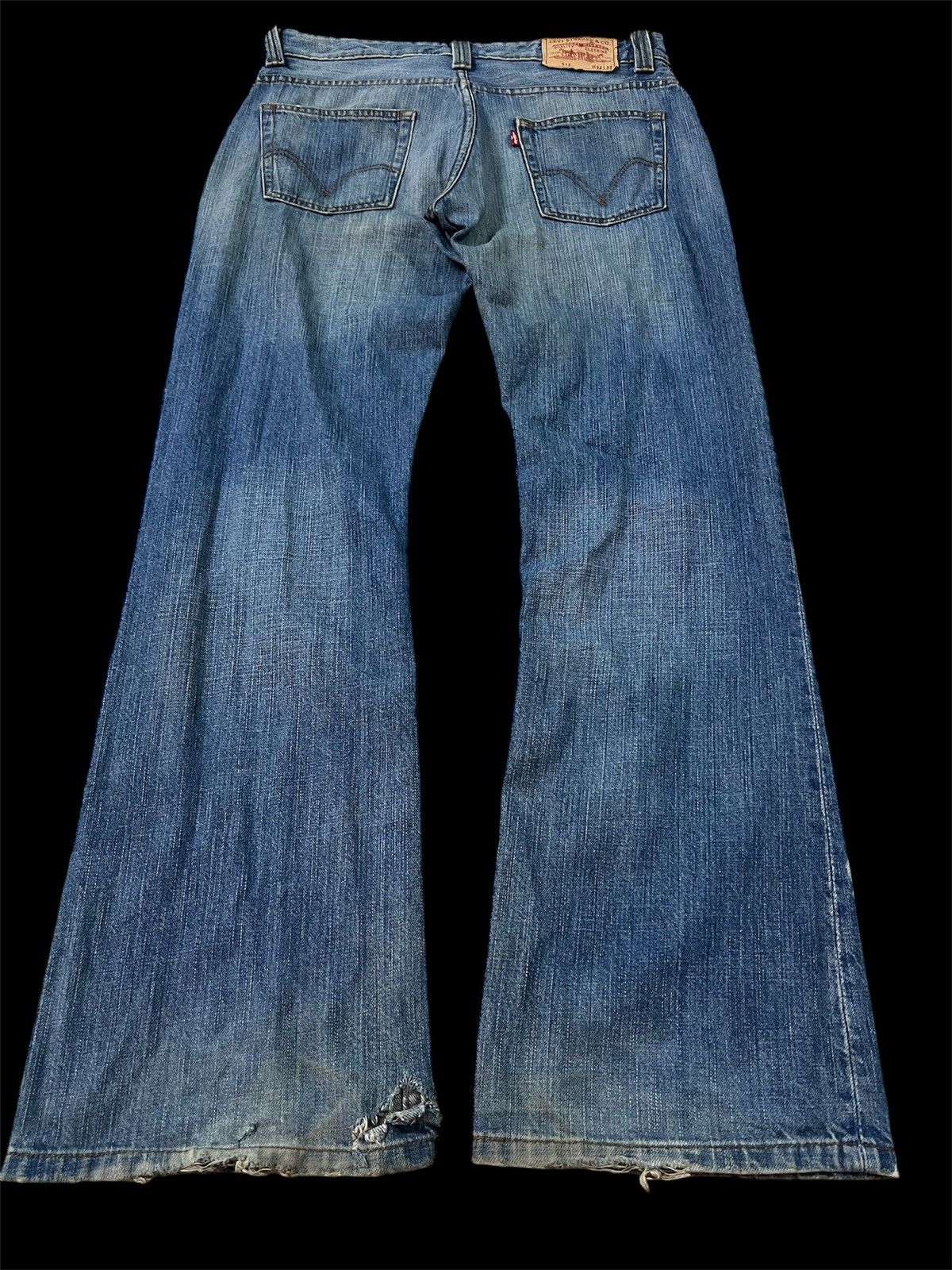 Levi's 💥FLARE💥VINTAGE LEVIS 512 DISTRESSED JEANS VERY RARE Size US 32 / EU 48 - 2 Thumbnail