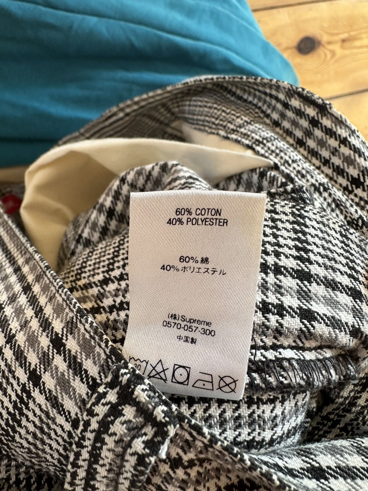 Supreme Supreme Work Pant Black Plaid Size US 30 / EU 46 - 6 Thumbnail