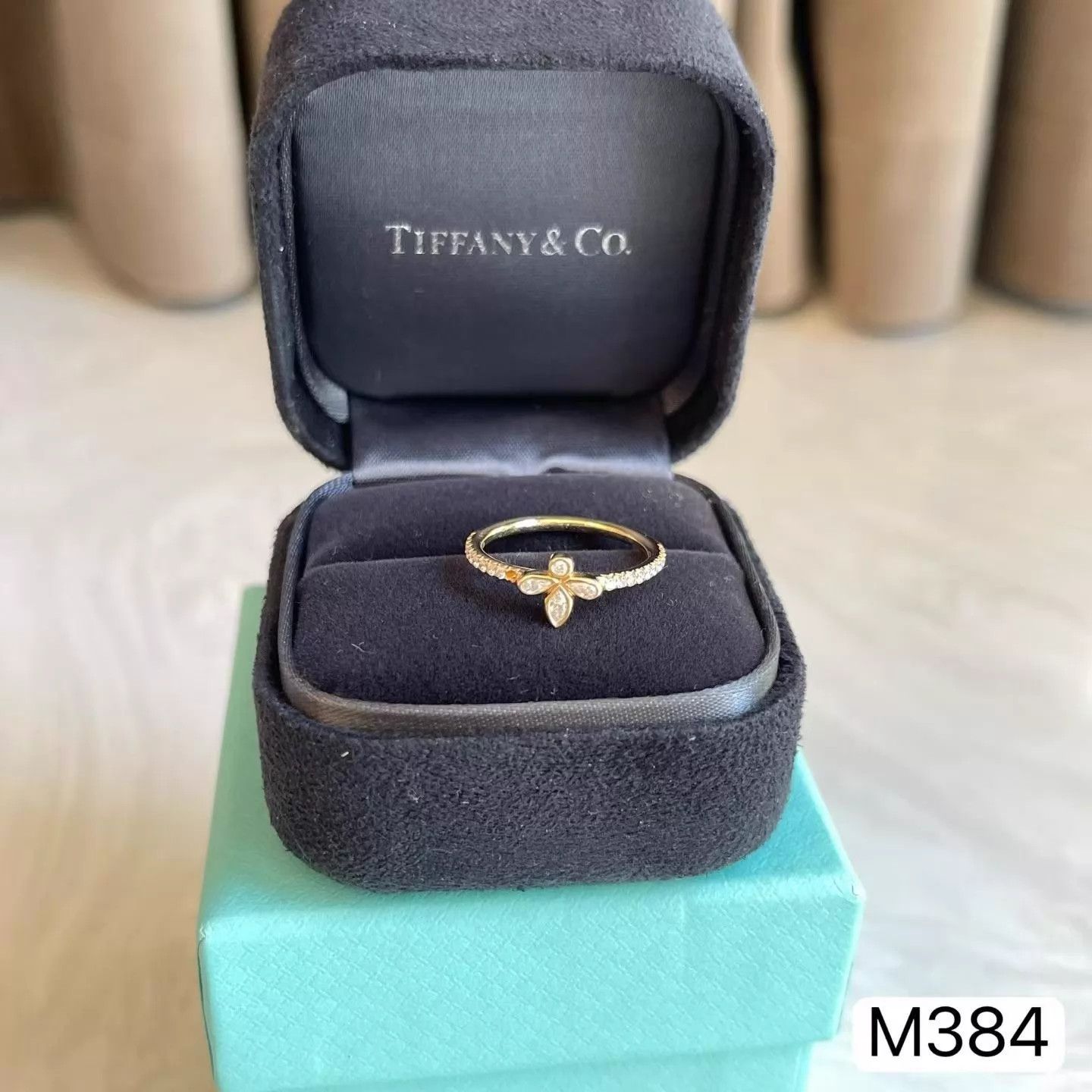 Tiffany & Co. Tiffany Rose Gold Diamond Ring Size 47 (New, Boxed) Size ONE SIZE - 8 Thumbnail