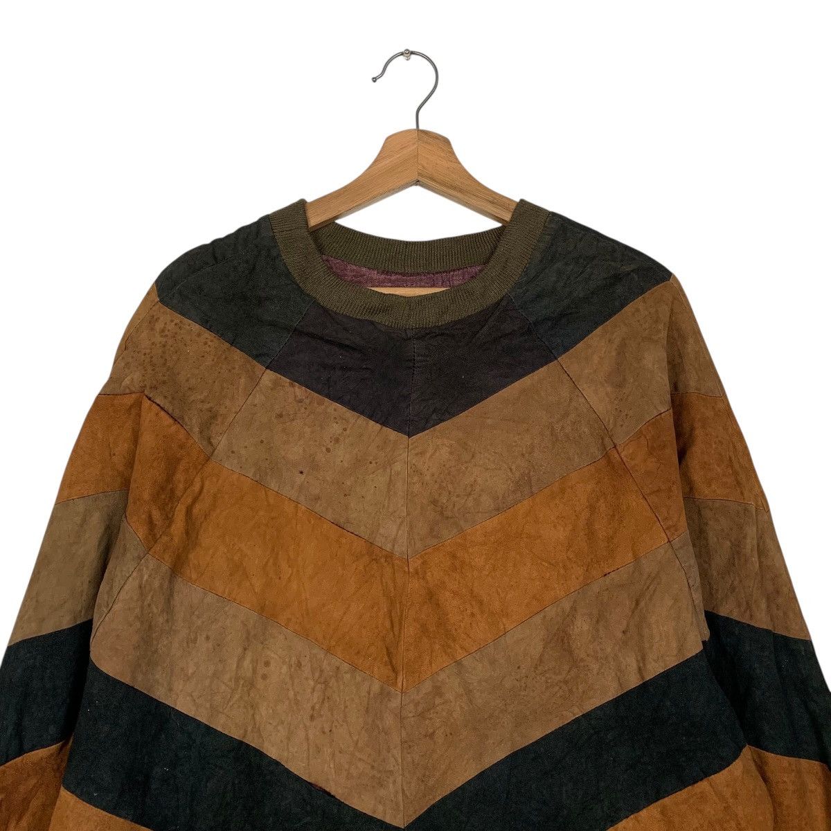 Japanese Brand Japanese Brand Leather Sweater Size US L / EU 52-54 / 3 - 2 Thumbnail