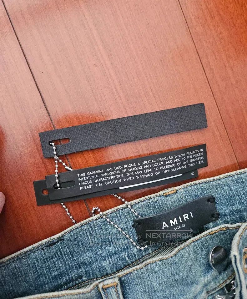 Amiri Amiri Size 32 Classic embroidered badge stitching jeans Size US 32 / EU 48 - 5 Thumbnail