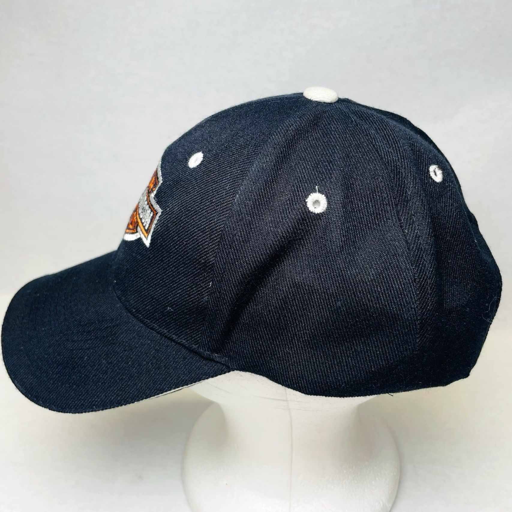 Harley Davidson Harley-Davidson Cap Embroidered Logo Black StrapBack Baseball Hat Men One Size Black Canvas Cotton Motorcycle Logo Baseball Cap Size ONE SIZE - 4 Thumbnail