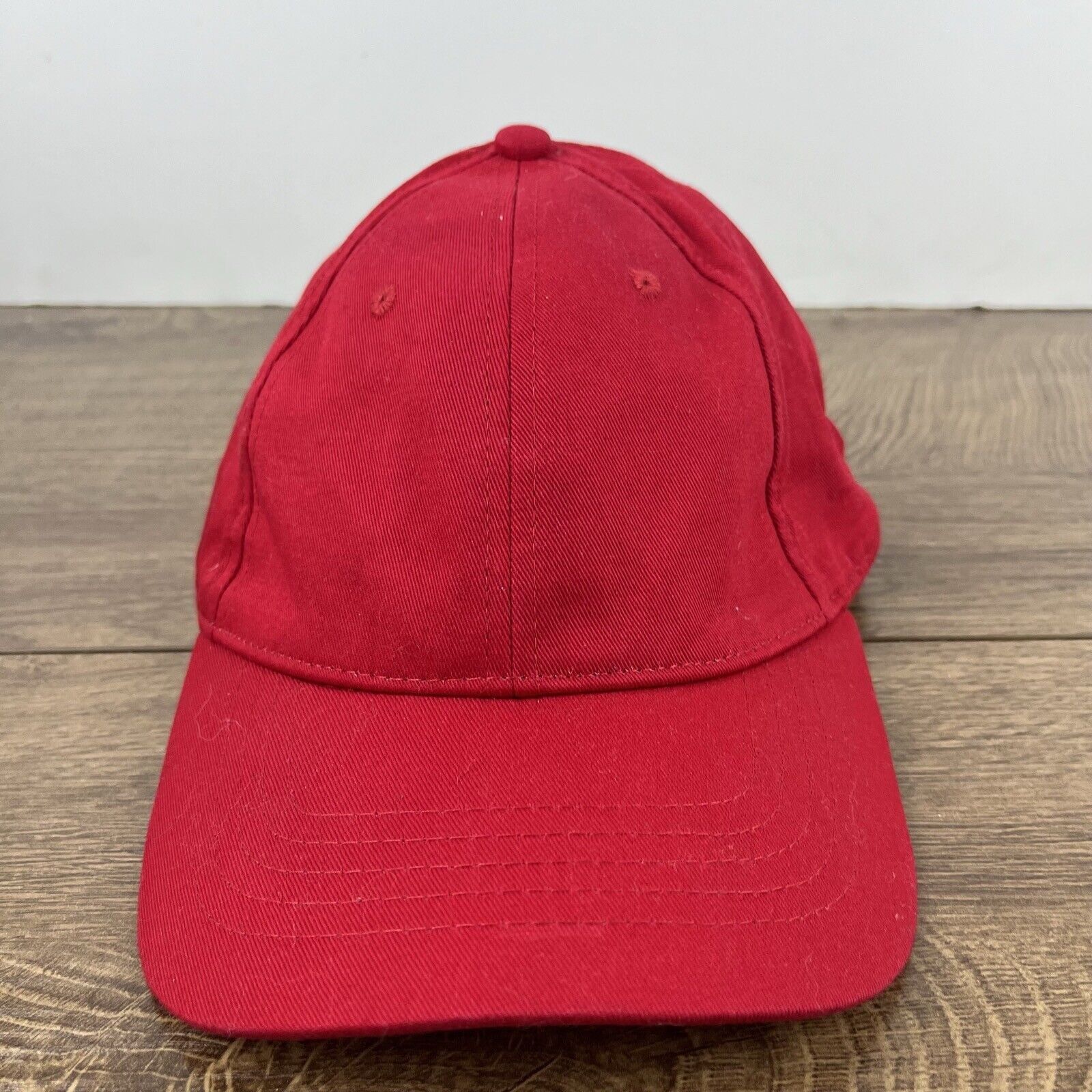 Other Plain Red Baseball Hat Red Hat Adjustable Hat Red Adult Hat Size ONE SIZE - 4 Thumbnail