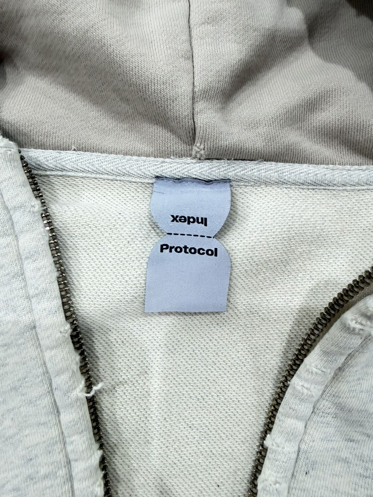 Other Protocol Index Upside Down Zip Hoodie (Ivory) sz 1 Size US S / EU 44-46 / 1 - 4 Thumbnail