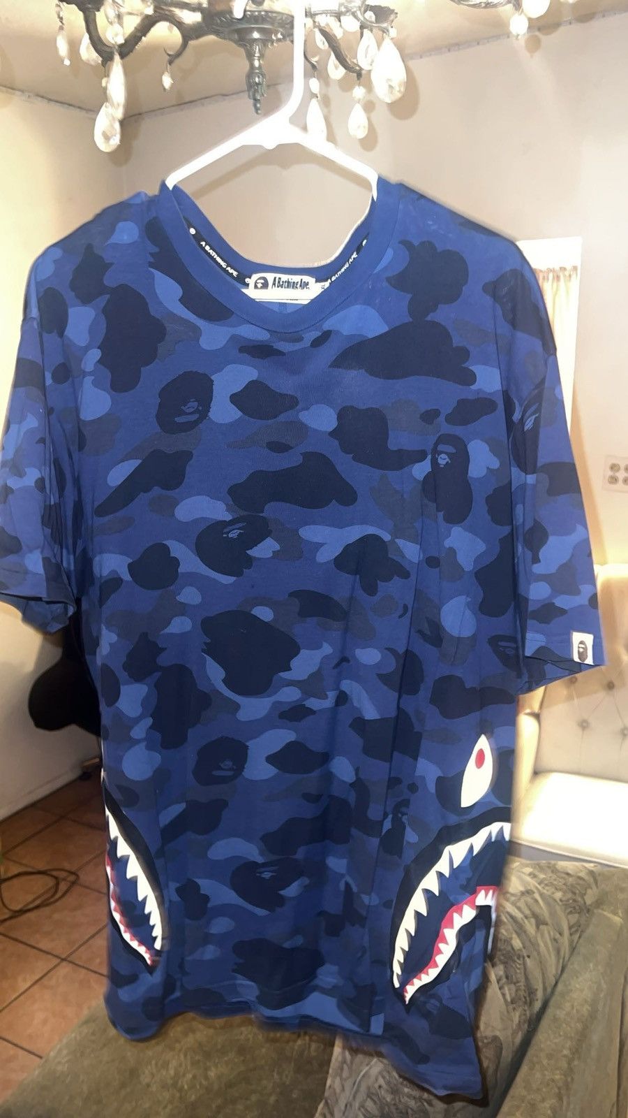 Bape COLOR CAMO SIDE SHARK TEE Size US XXL / EU 58 / 5 - 2 Thumbnail
