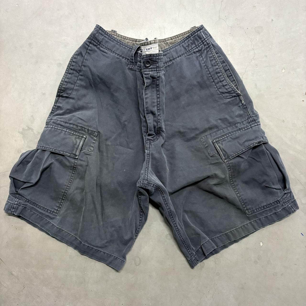 Old Navy Crazy Vintage Y2K/2000s Navy Blue Skater Style Streetwear Old Navy Cargo Shorts! Size US 38 / EU 54 - 1 Thumbnail