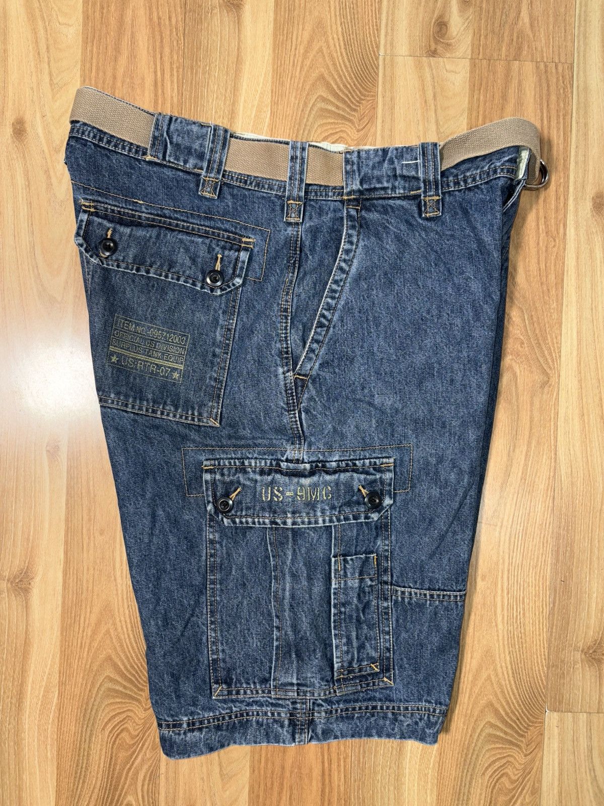 Japanese Brand Vintage Sonoma Denim Cargo Shorts Belted Size 36 Size US 36 / EU 52 - 6 Thumbnail