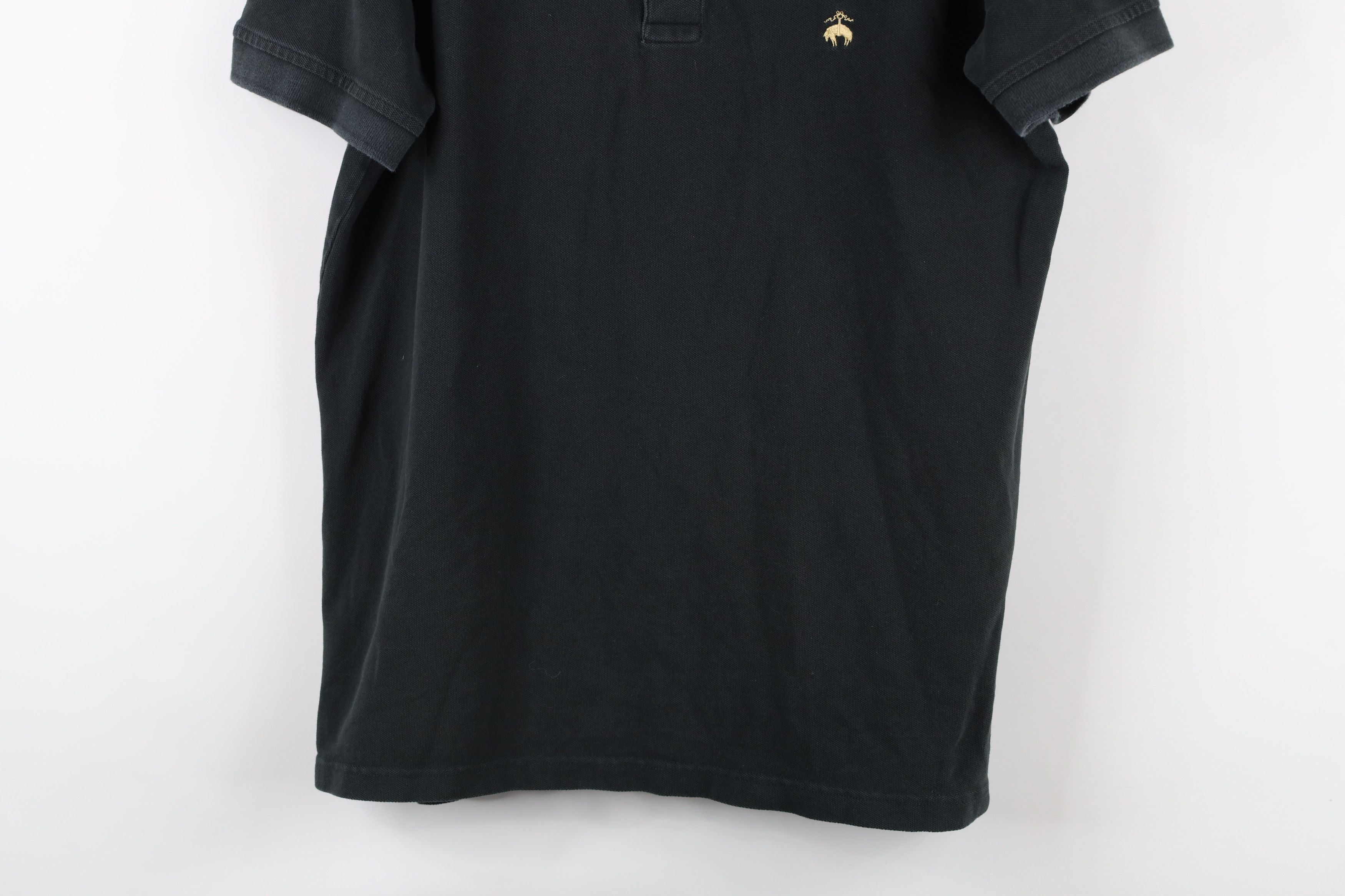 Brooks Brothers Vintage Brooks Brothers Faded Collared Golf Polo Shirt Black Size US L / EU 52-54 / 3 - 3 Thumbnail