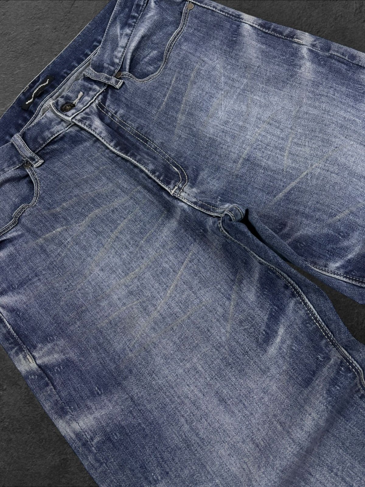 semanticdesign Semanticdesign Gold White Whisker Faded Jeans Size US 31 - 5 Thumbnail