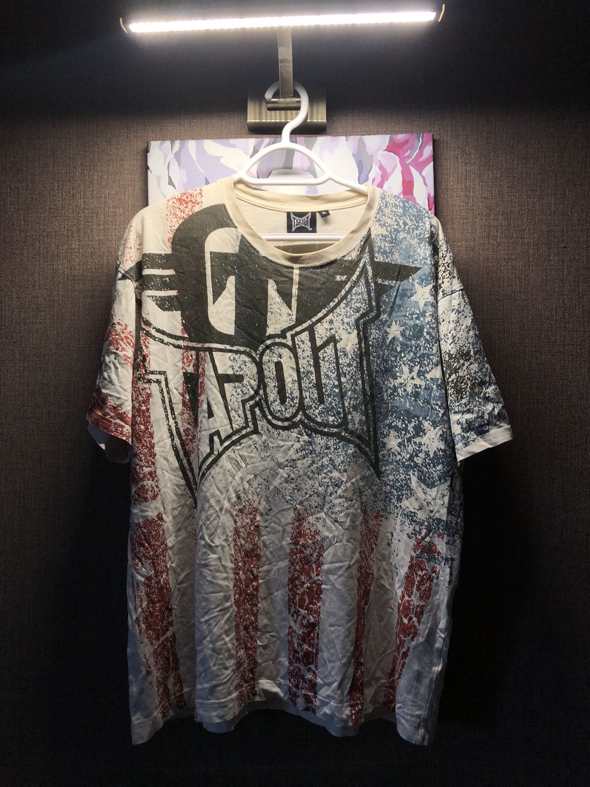 Tapout VINTAGE TAPOUT BIG LOGO AOP BOXY AFFLLICTION STYLE T SHIRT Size US L / EU 52-54 / 3 - 2 Thumbnail
