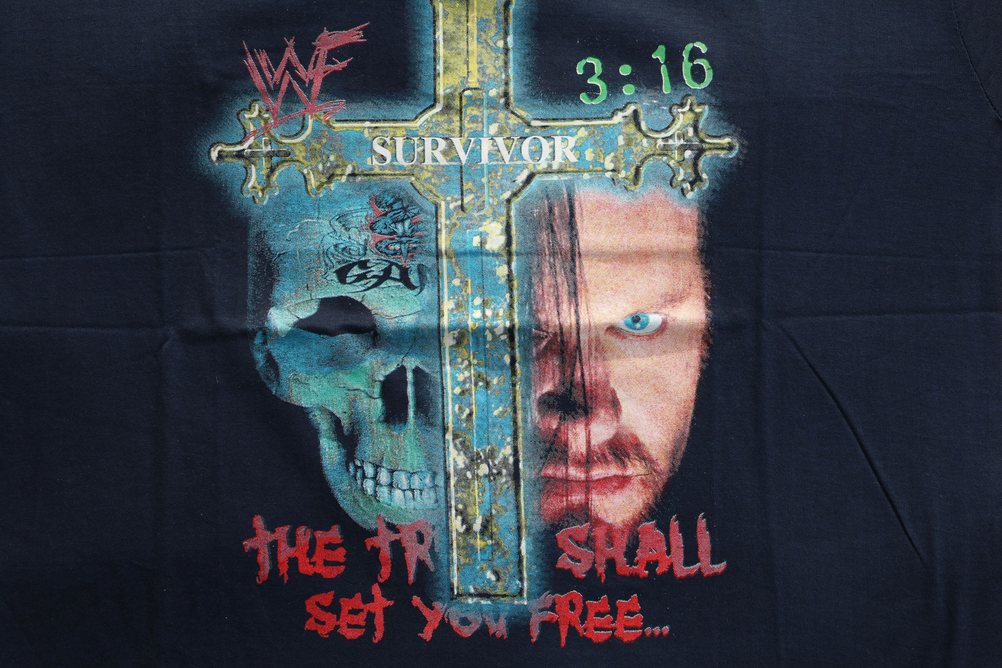 WWF Rare Bootleg T-Shirt – Undertaker & Stone Cold Size US XL / EU 56 / 4 - 2 Thumbnail