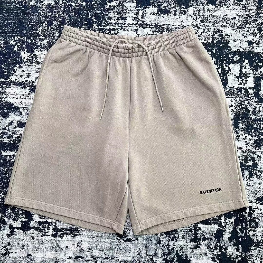 Balenciaga Balenciaga Logo Elastic Waist Casual Shorts - dmc Size US 34 / EU 50 - 1 Thumbnail