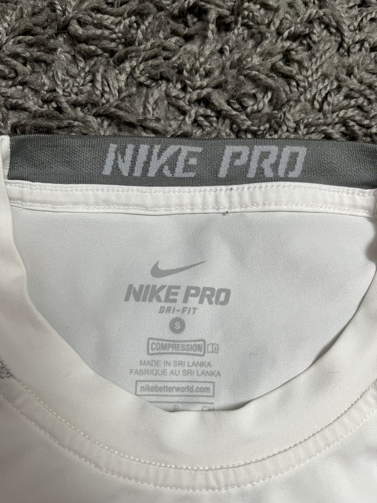 Nike Nike Pro Combat Compression T-Shirt White Size US S / EU 44-46 / 1 - 7 Thumbnail